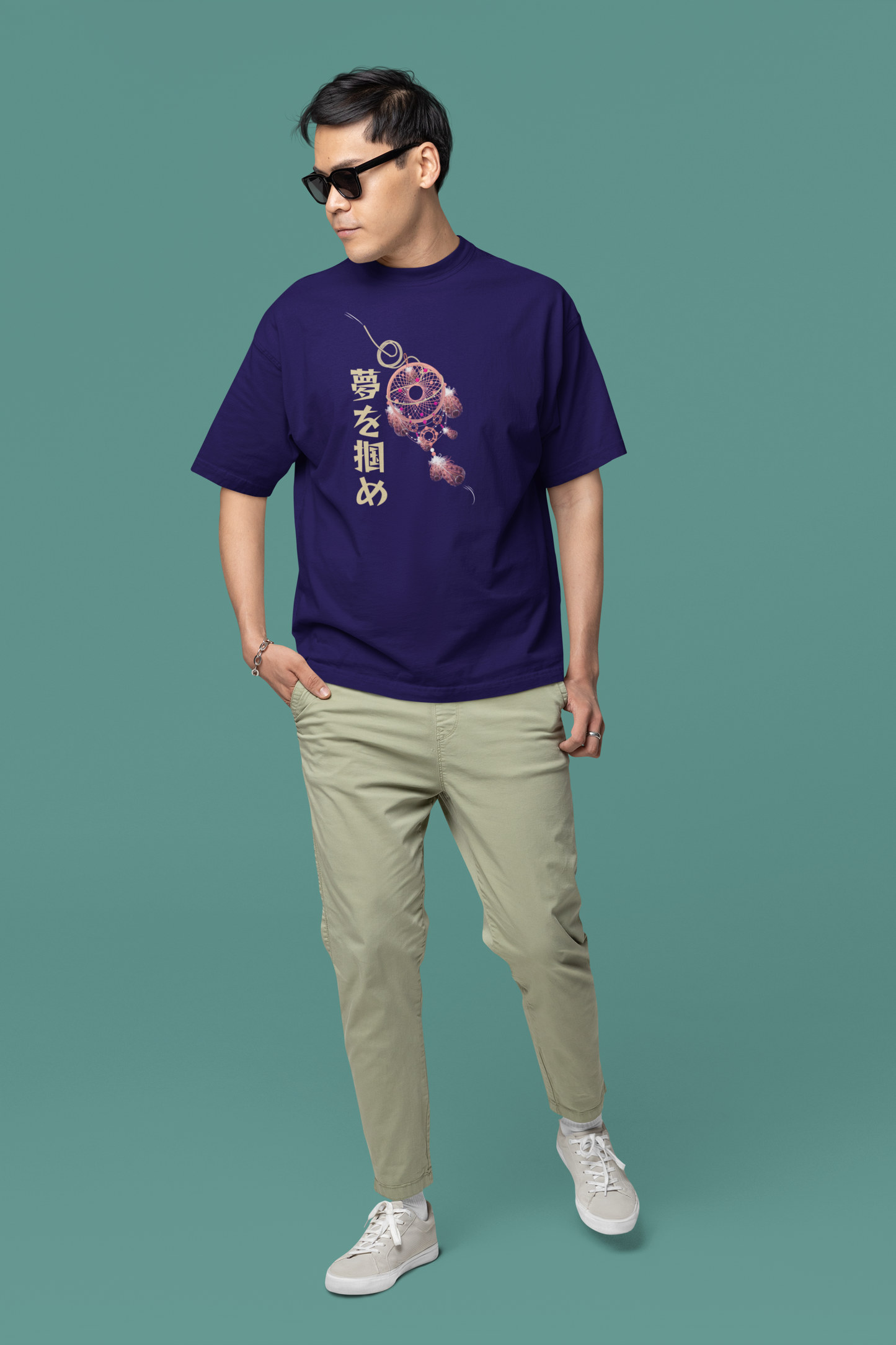夢を掴め Catch your Dream Oversize T-shirt