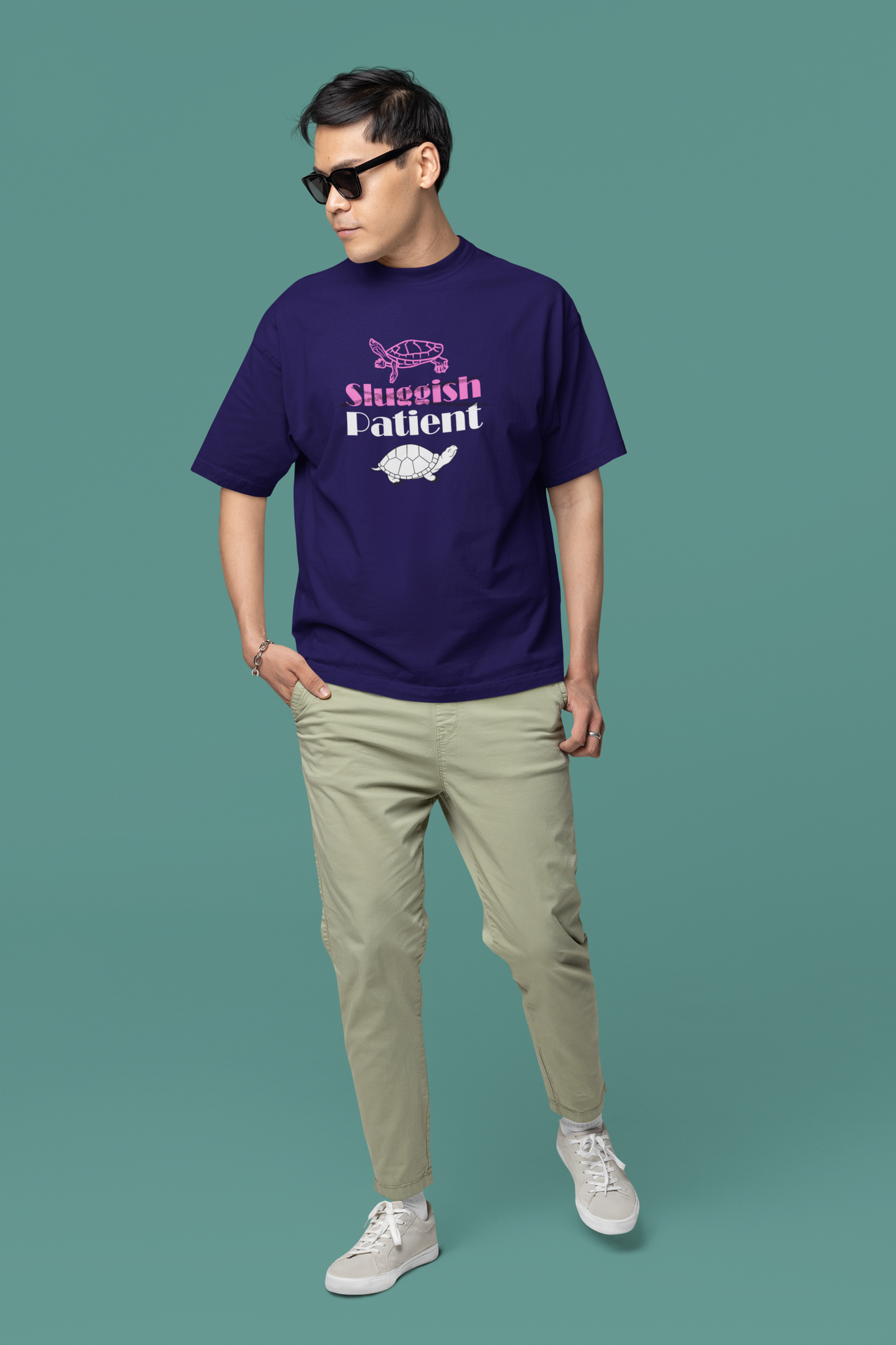 Not Lazy, Efficient Oversize T-shirt