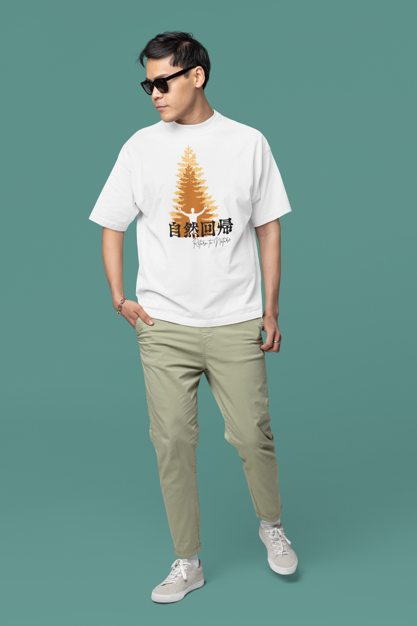 自然回帰 Return to Nature Oversize T-shirt