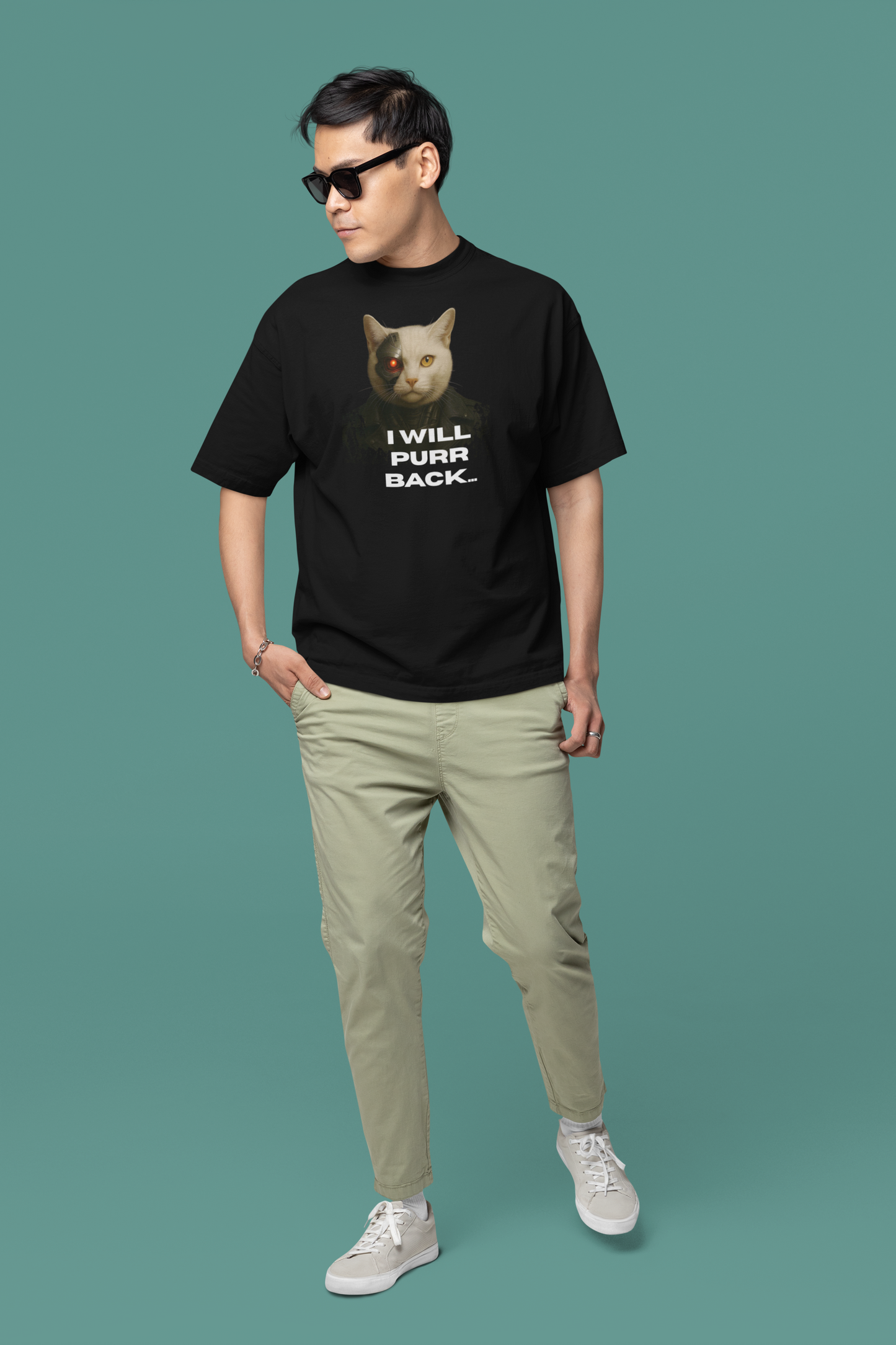 I Will Purr Back Oversize T-shirt