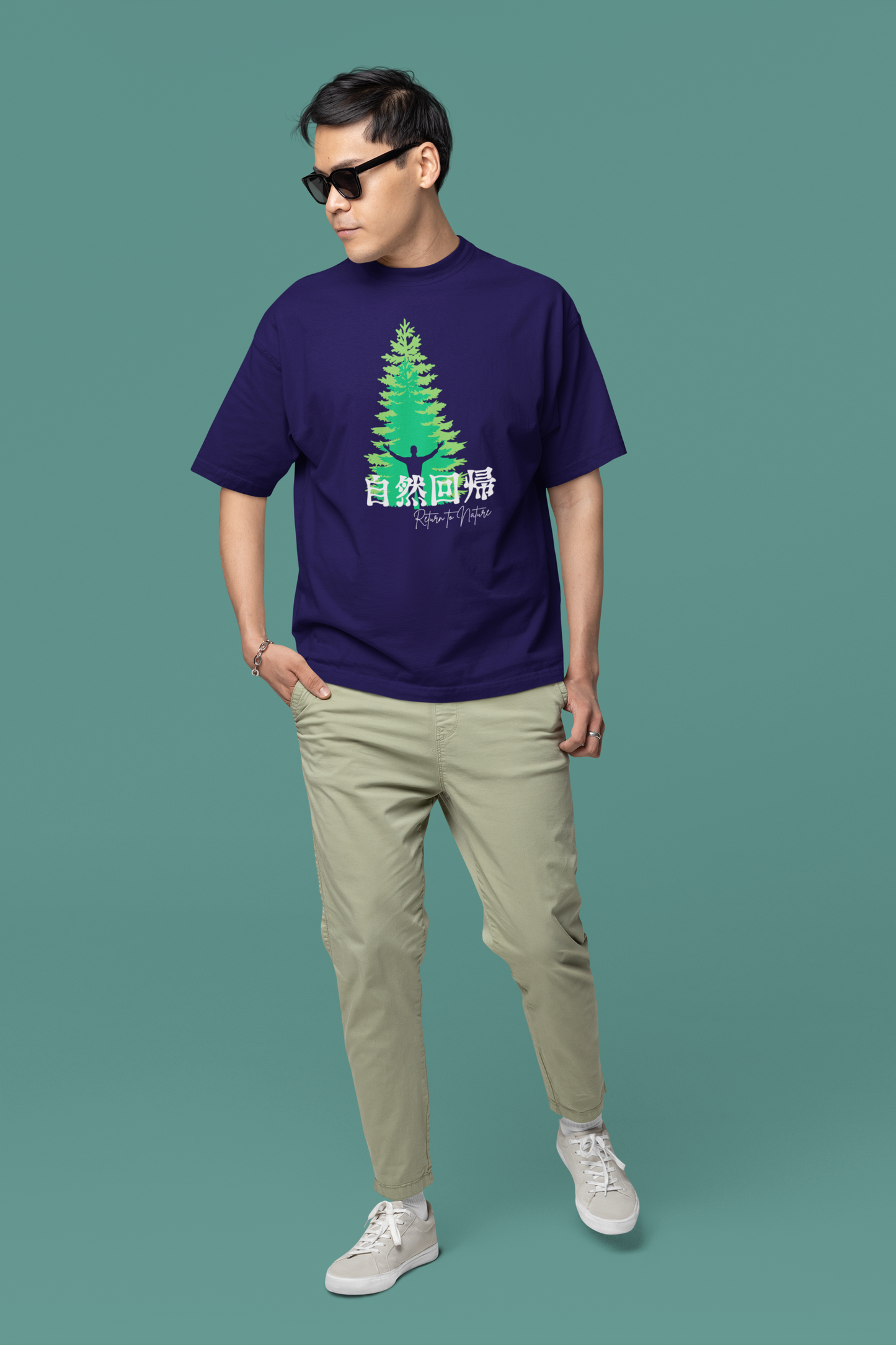 自然回帰 Return to Nature Oversize T-shirt