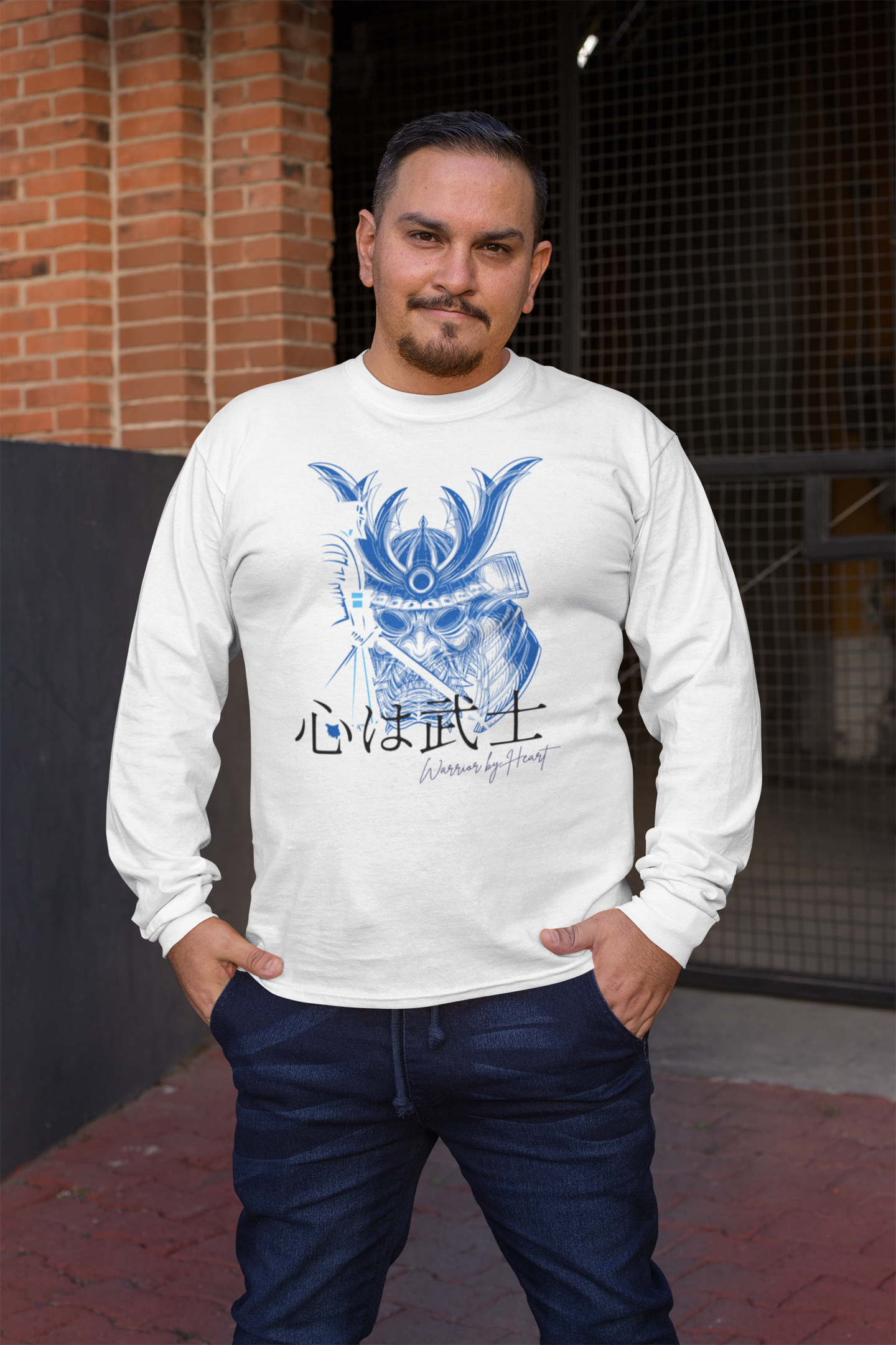 心は武士 Warrior by Heart Long Sleeve T-shirt