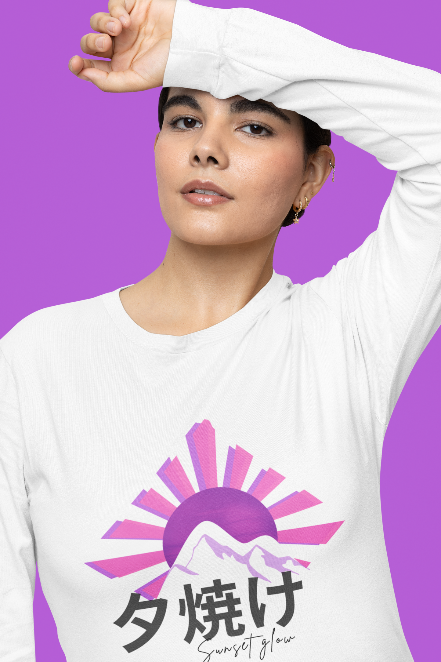 夕焼け Sunset Glow Long Sleeve Shirt