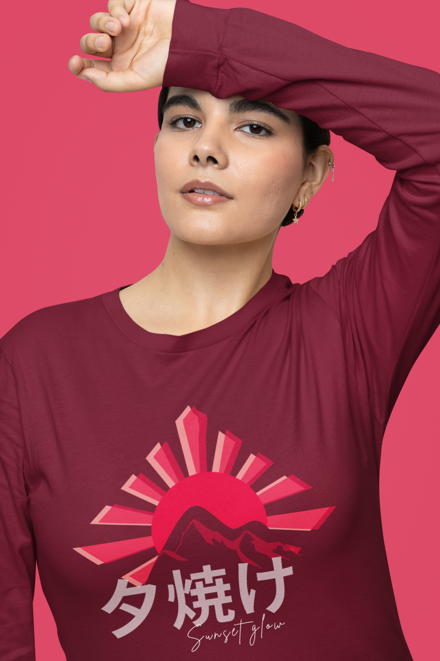 夕焼け Sunset Glow Long Sleeve Shirt