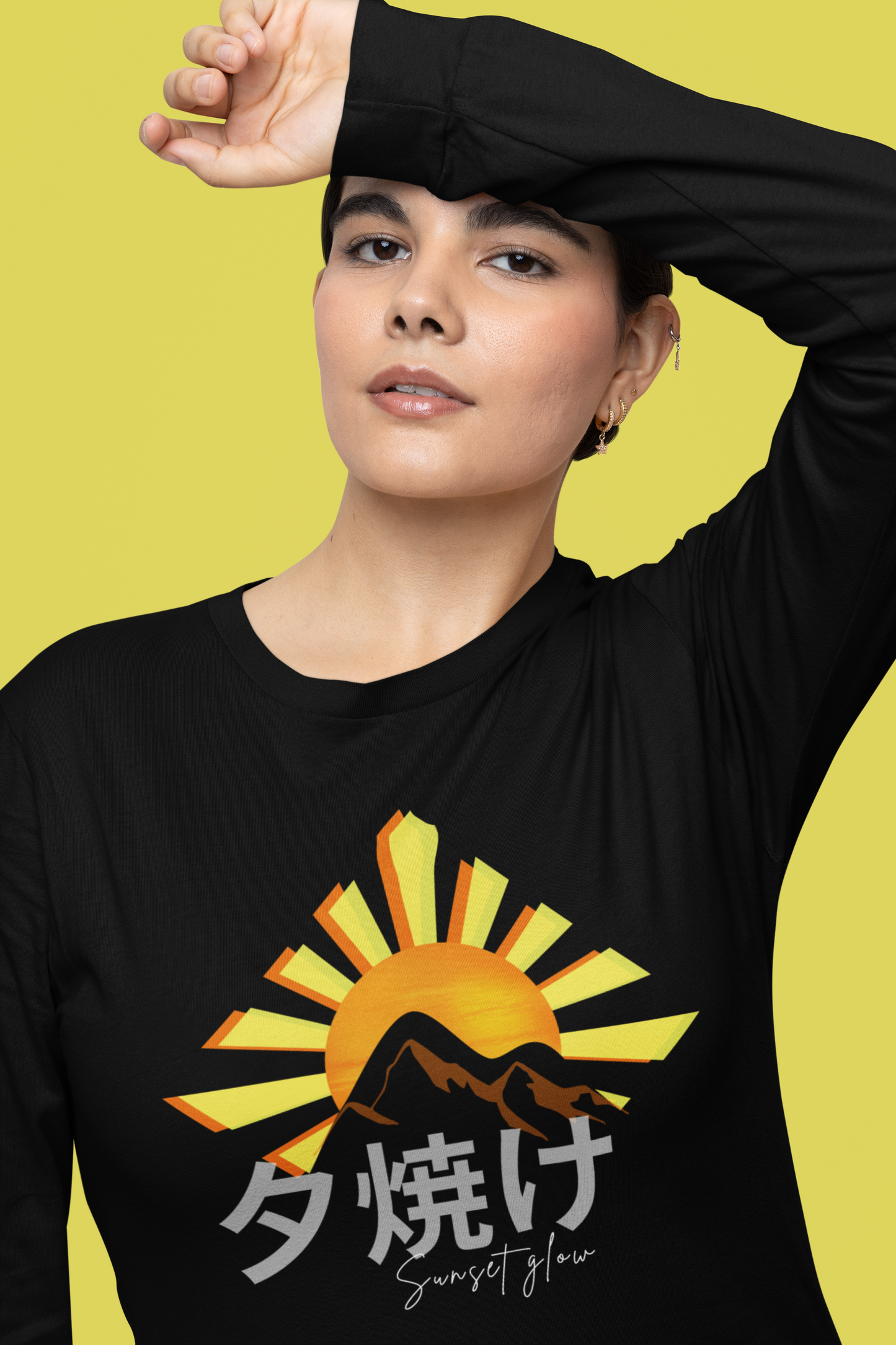 夕焼け Sunset Glow Long Sleeve Shirt