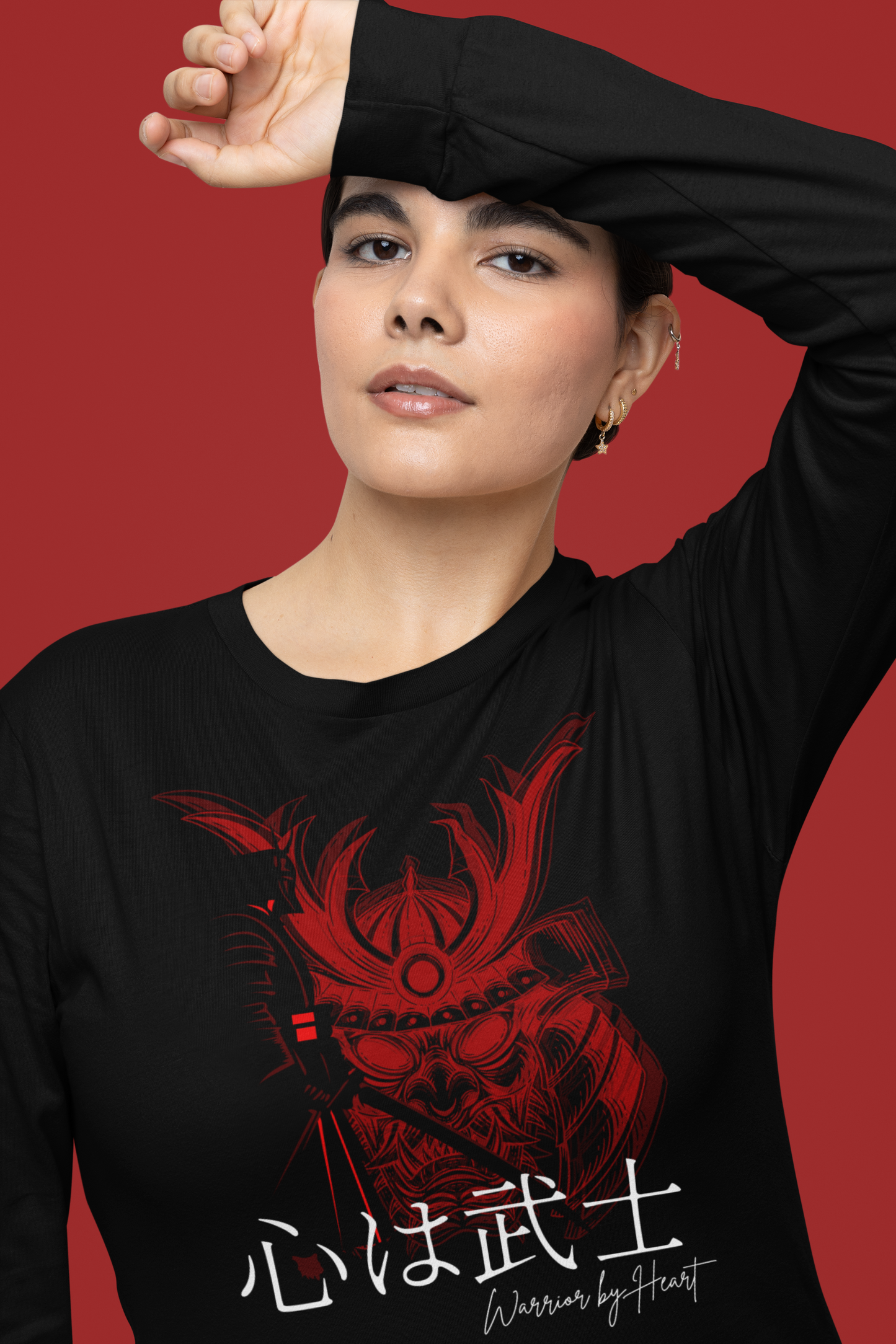 心は武士 Warrior by Heart Long Sleeve T-shirt