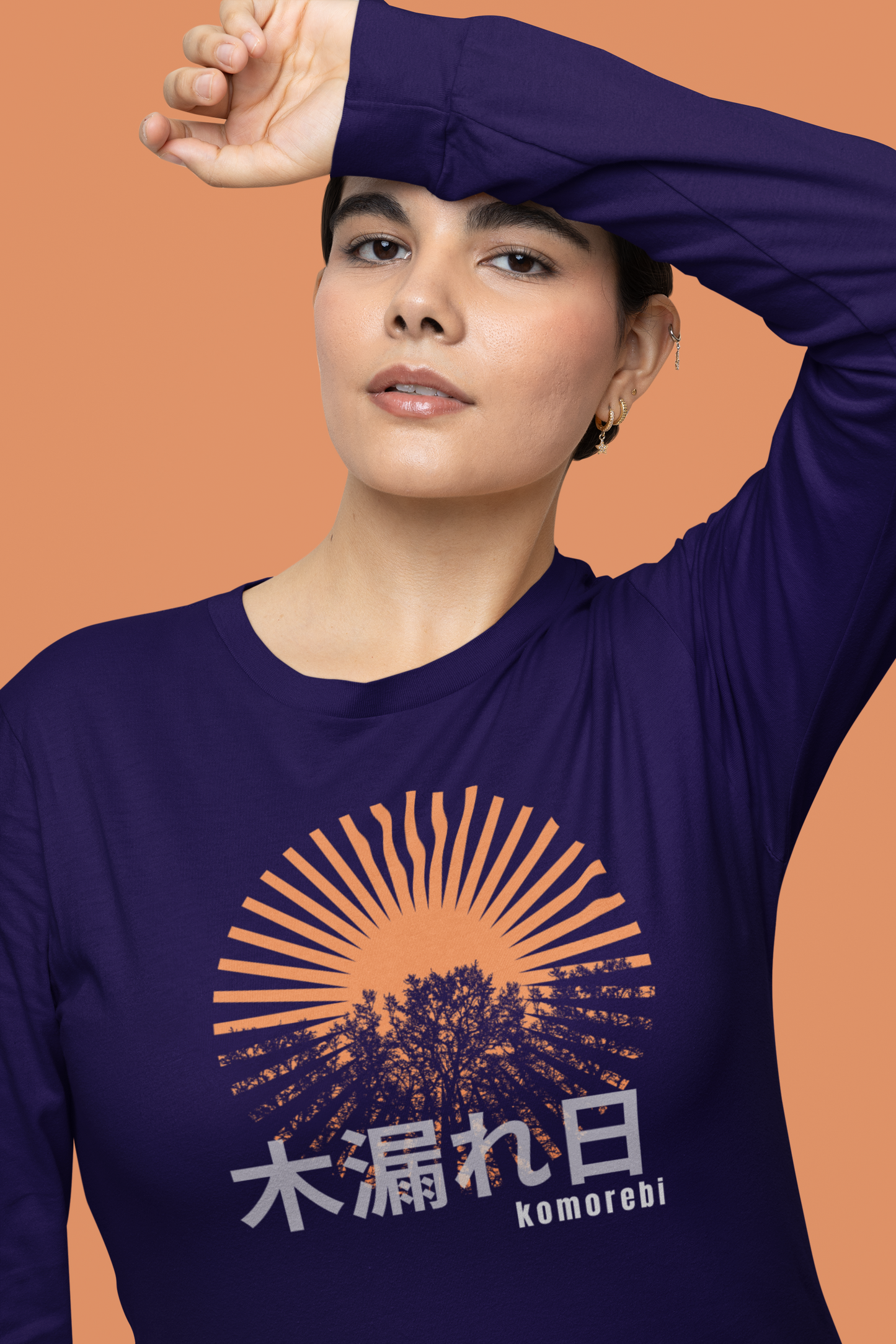 木漏れ日 Sunlight Filtering through Trees Long Sleeve T-shirt
