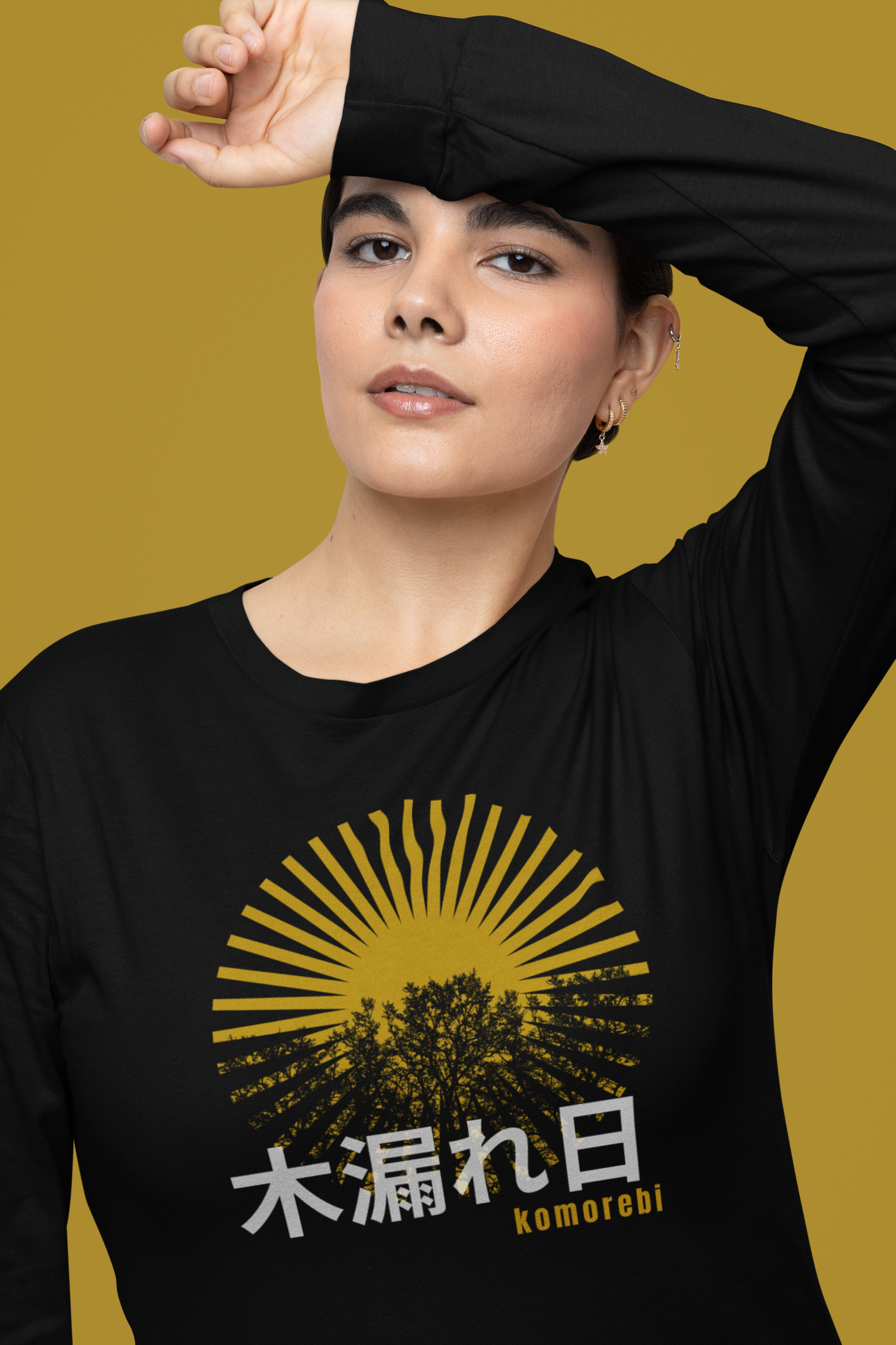 木漏れ日 Sunlight Filtering through Trees Long Sleeve T-shirt