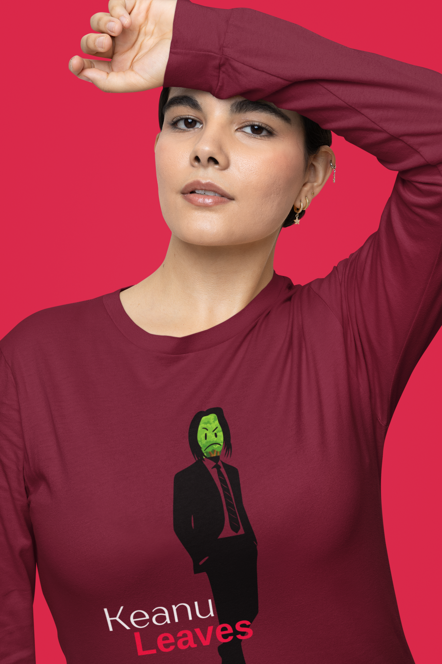 Keanu Leaves Long Sleeve T-shirt