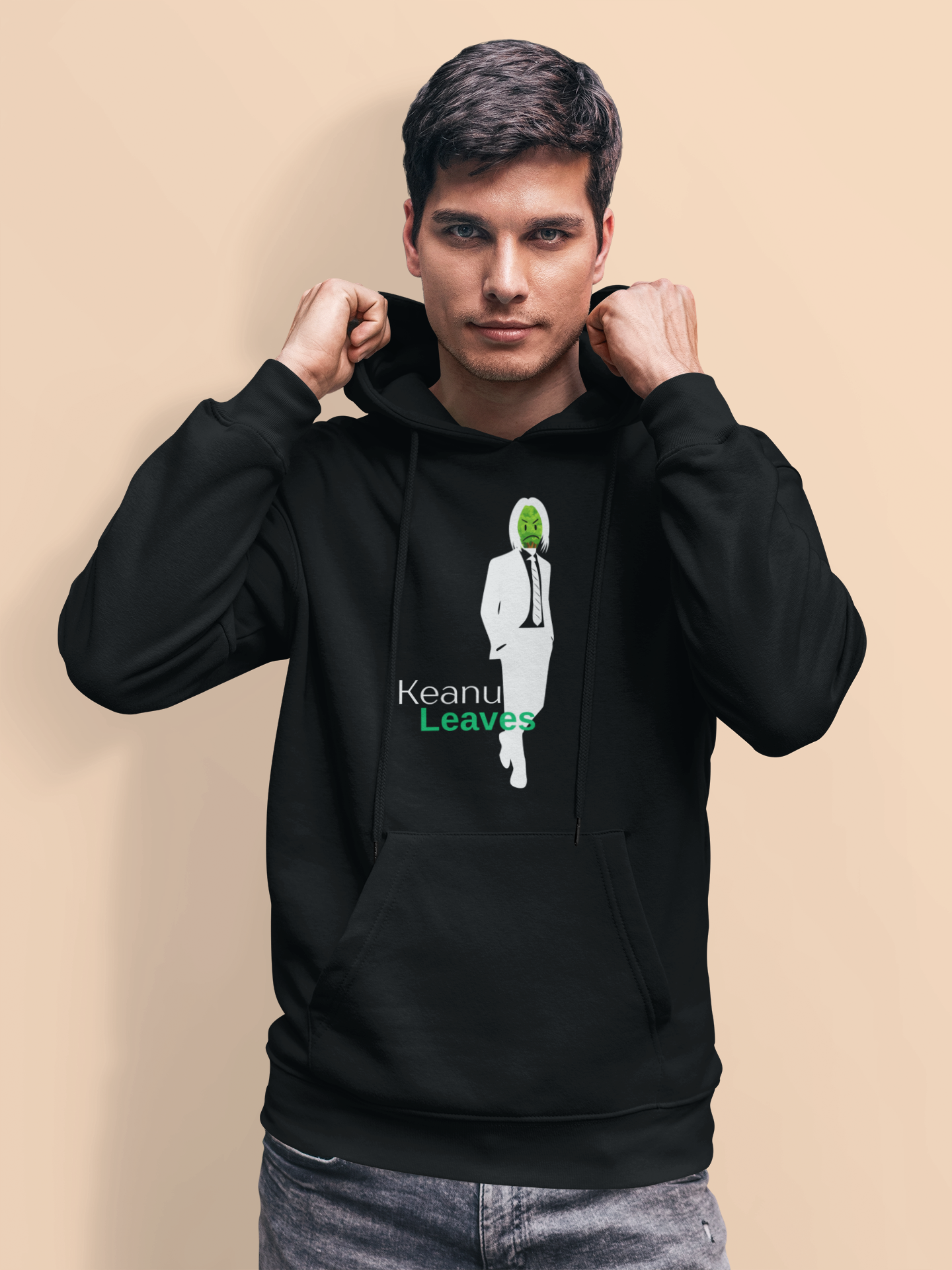 Keanu Leaves Pullover Hoodie