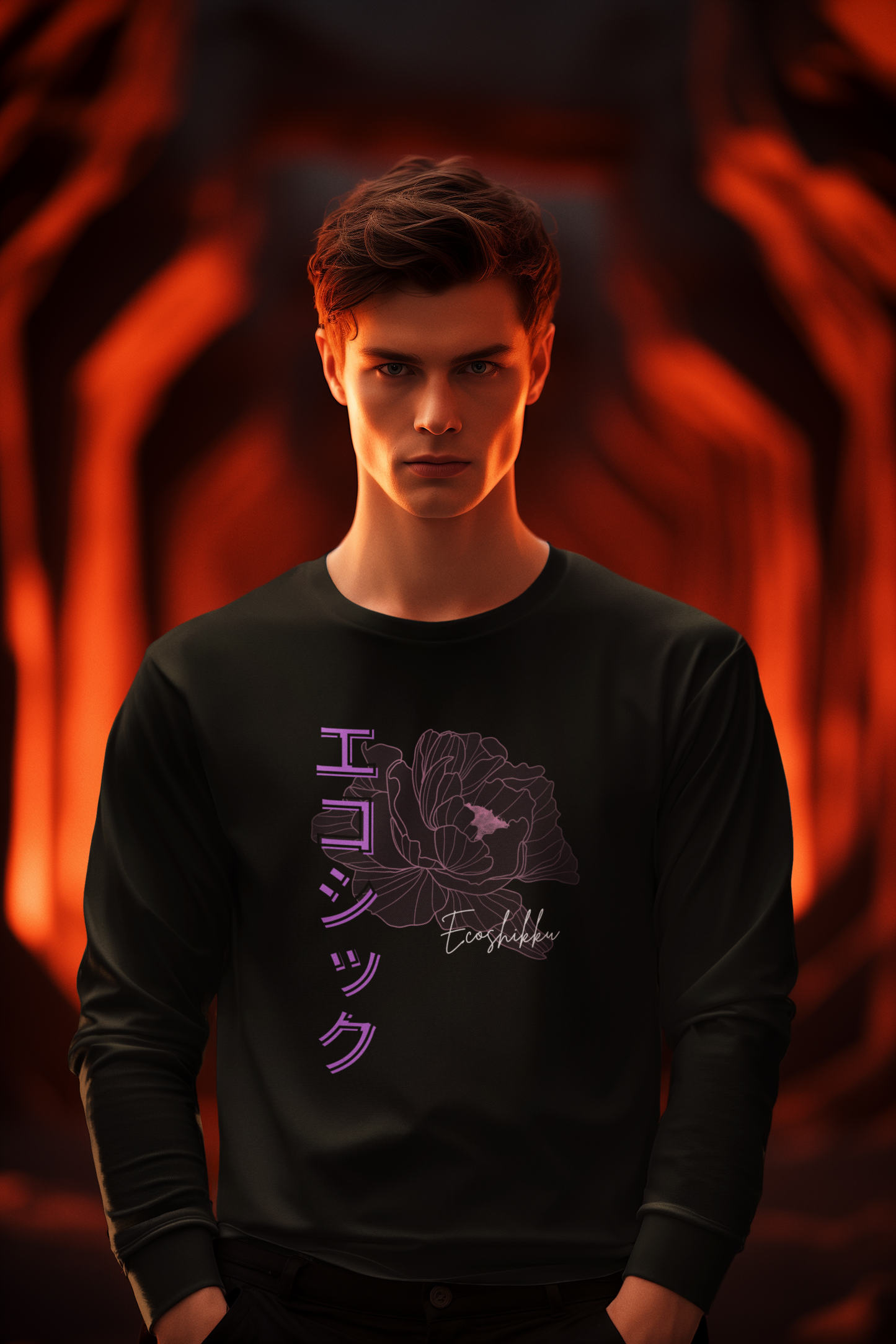 エコシック Ecoshikku Long Sleeve T-shirt