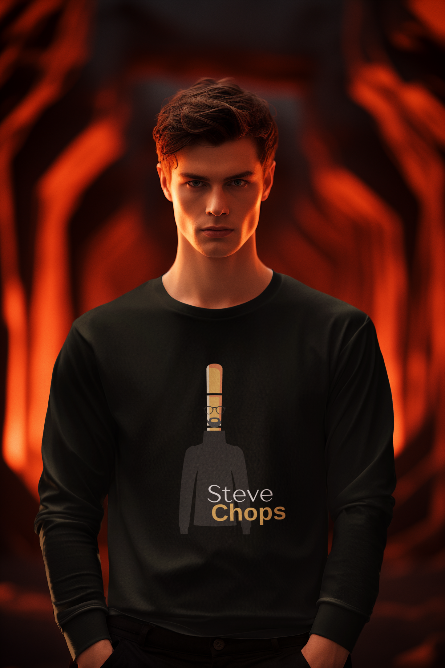 Steve Chops Long Sleeve T-shirt
