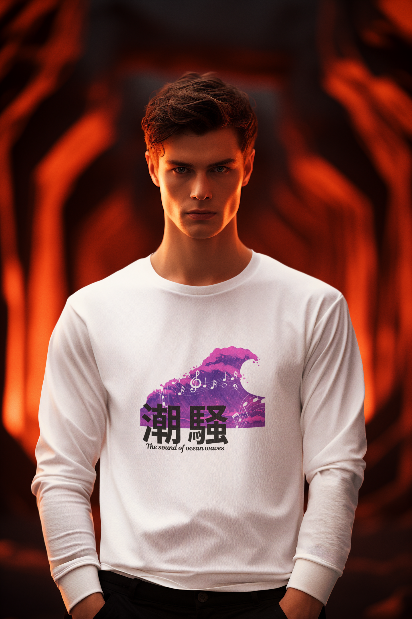 潮騒 The Sound of Ocean Wave Long Sleeve T-shirt