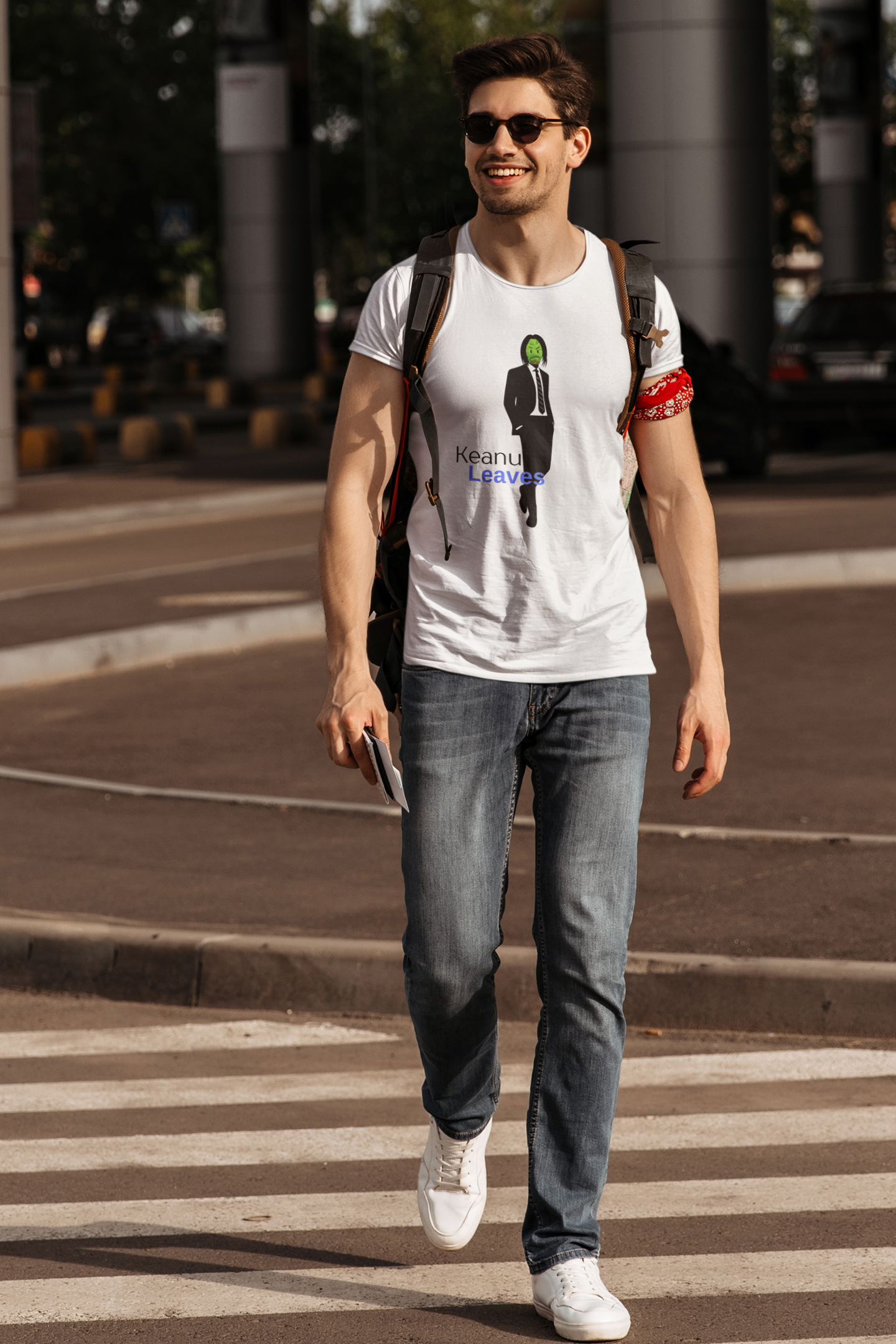 Keanu Leaves Slim Fit T-shirt