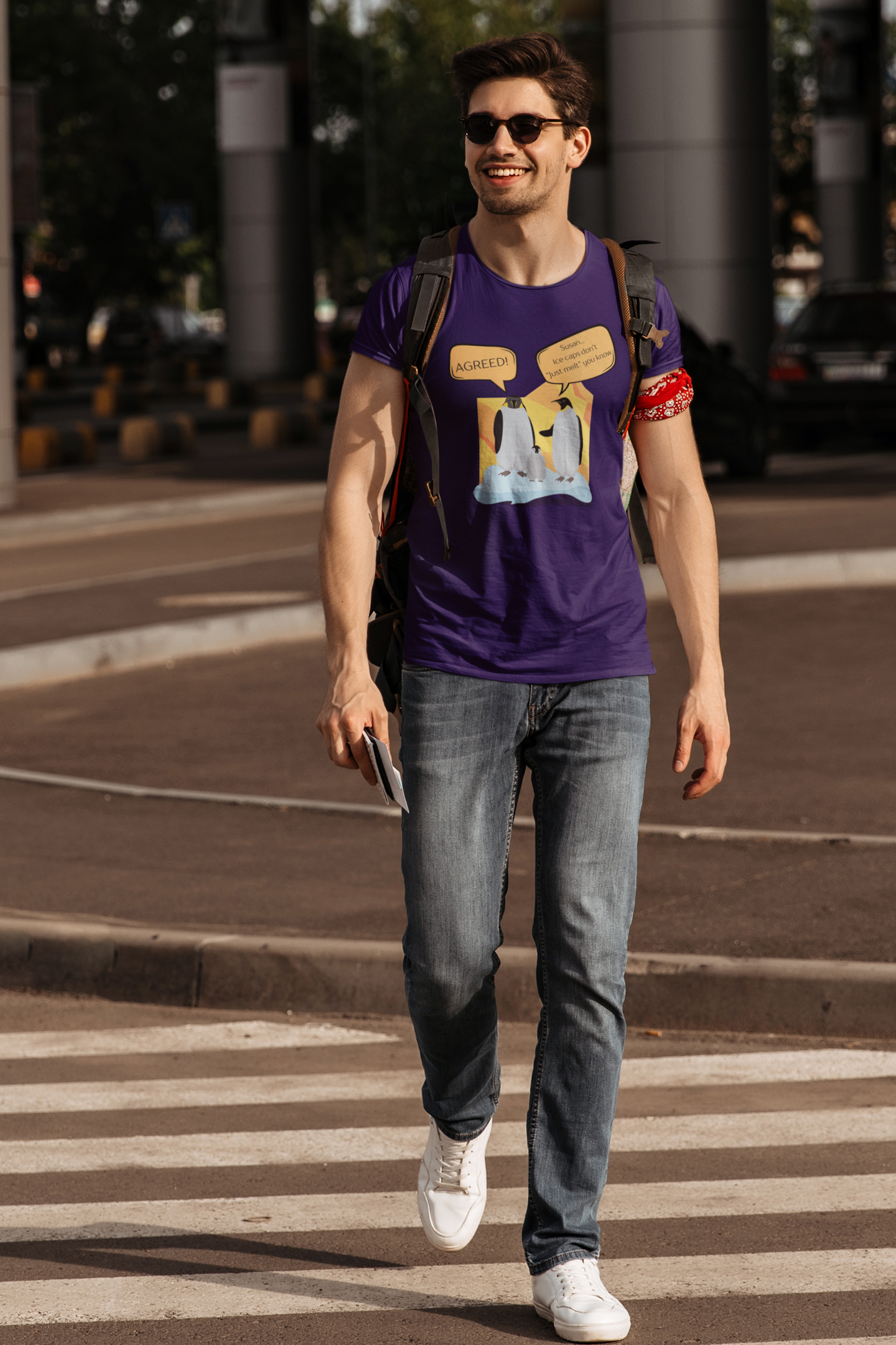 Ice Caps Don't Just Melt Slim Fit T-shirt