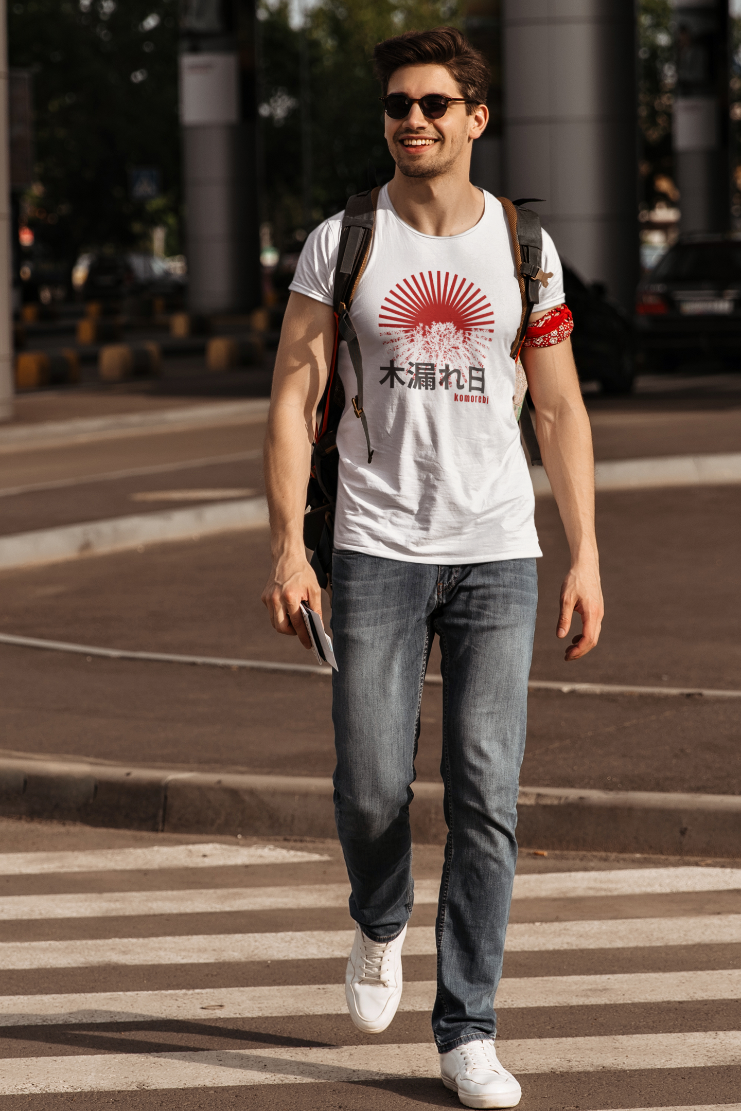 木漏れ日 Sunlight Filtering through Trees Slim Fit T-shirt