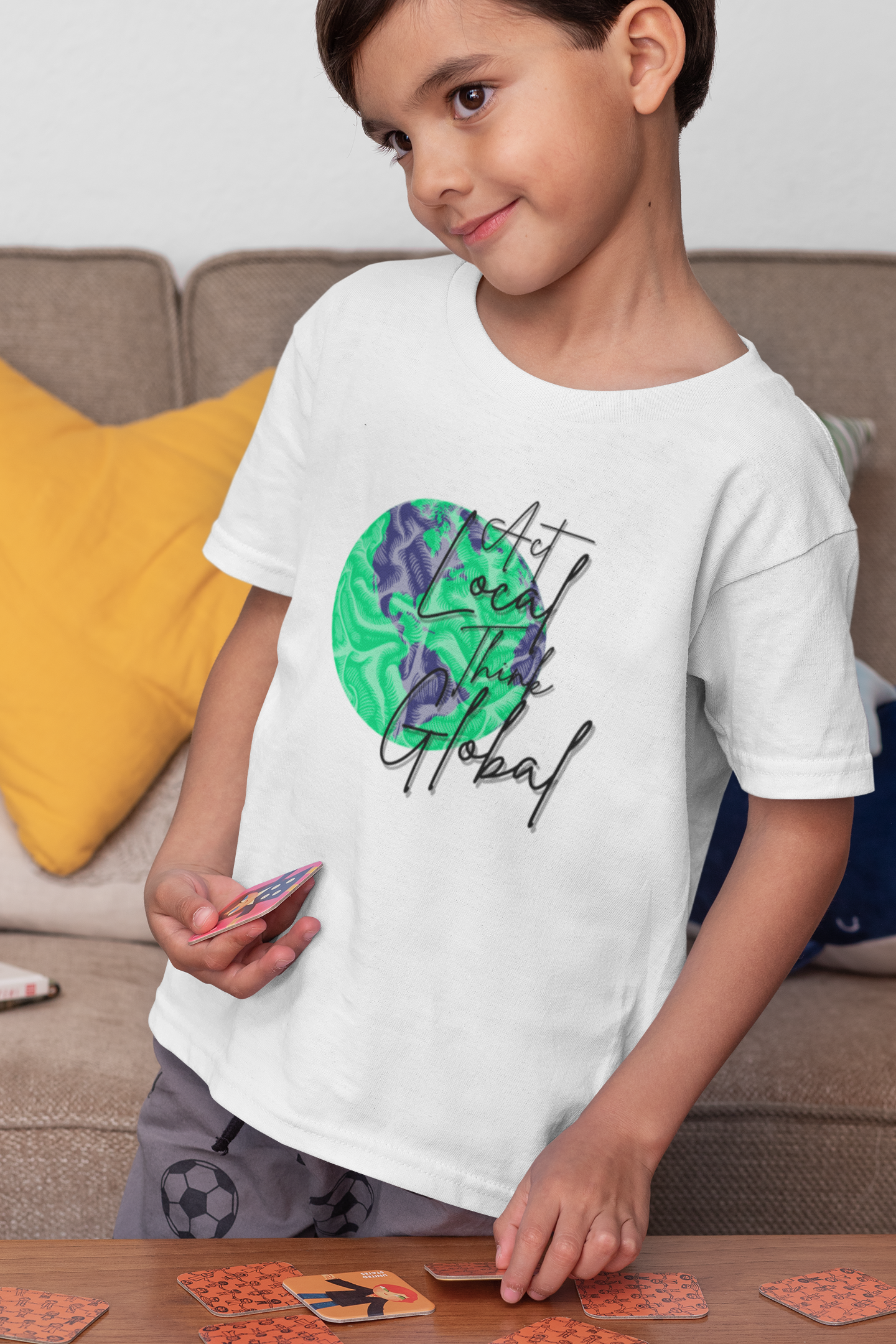 Act Local Think Global Short Sleeve T-shirt