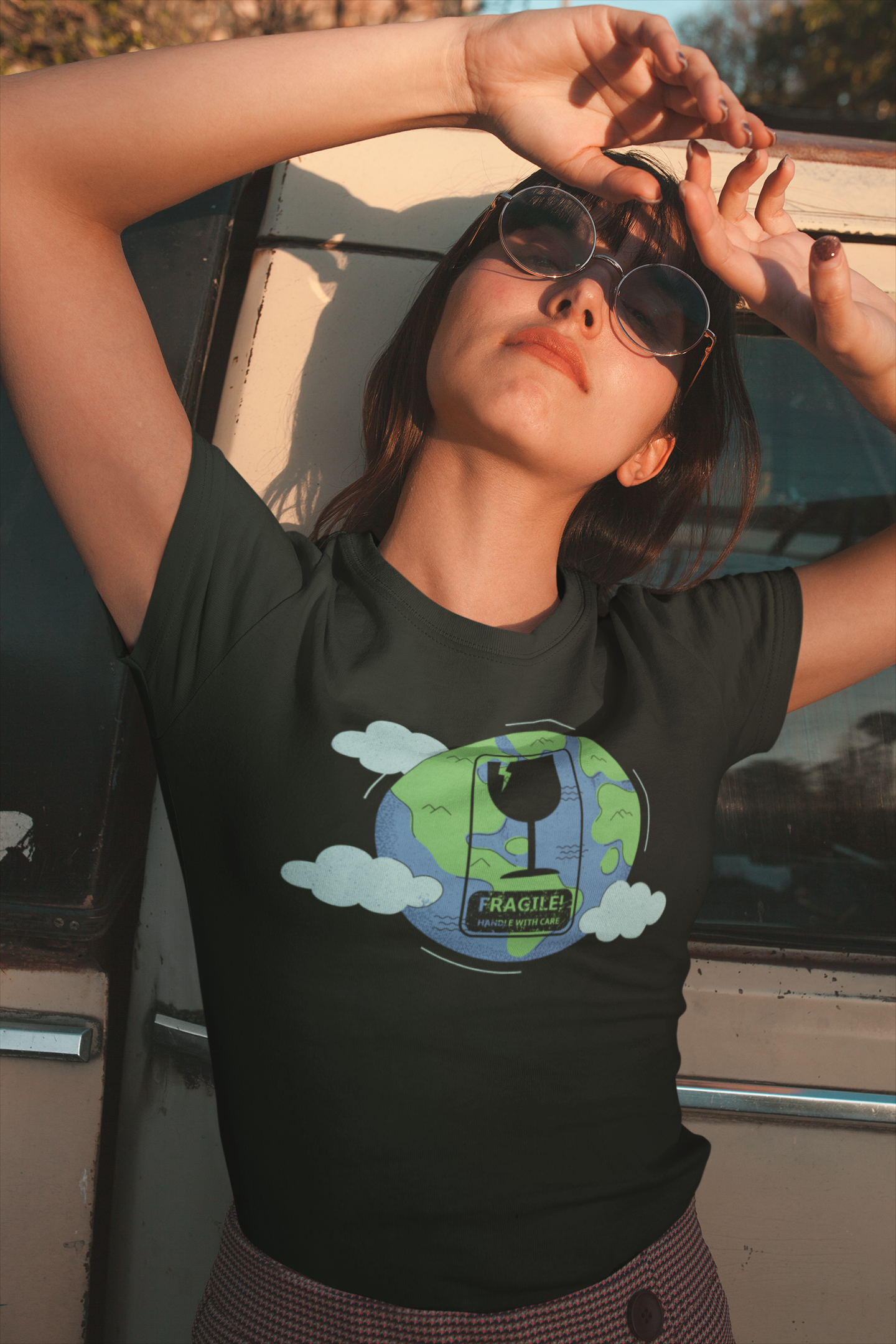 Earth, Handle With Care Short Sleeve T-shirt