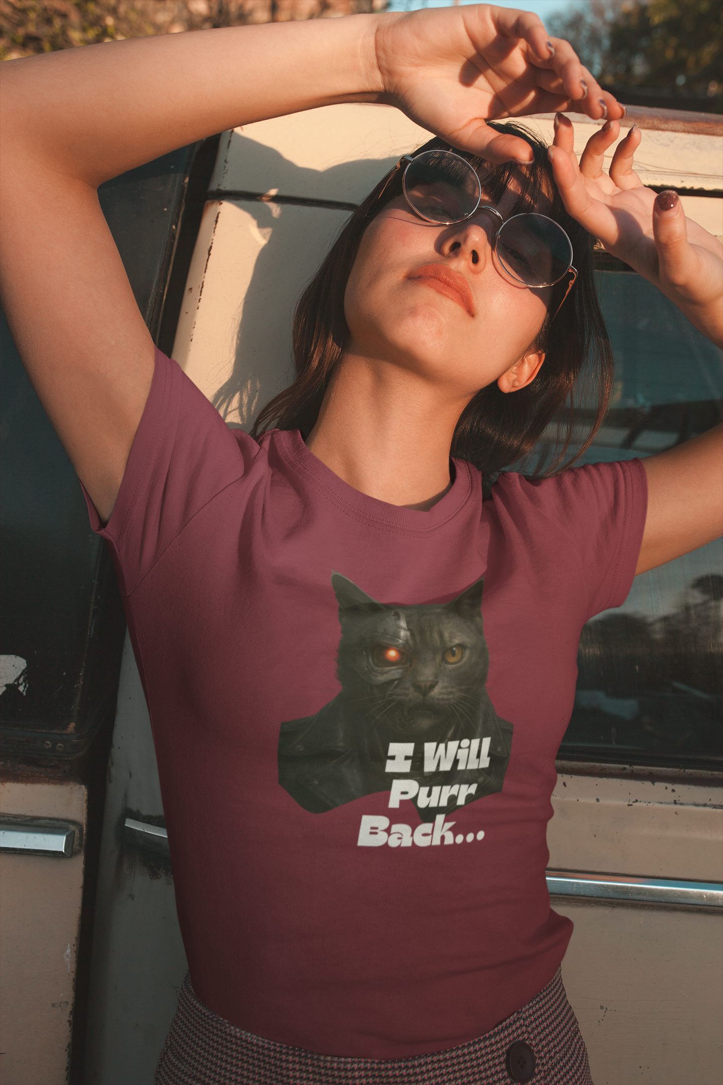 I Will Purr Back Short Sleeve T-shirt