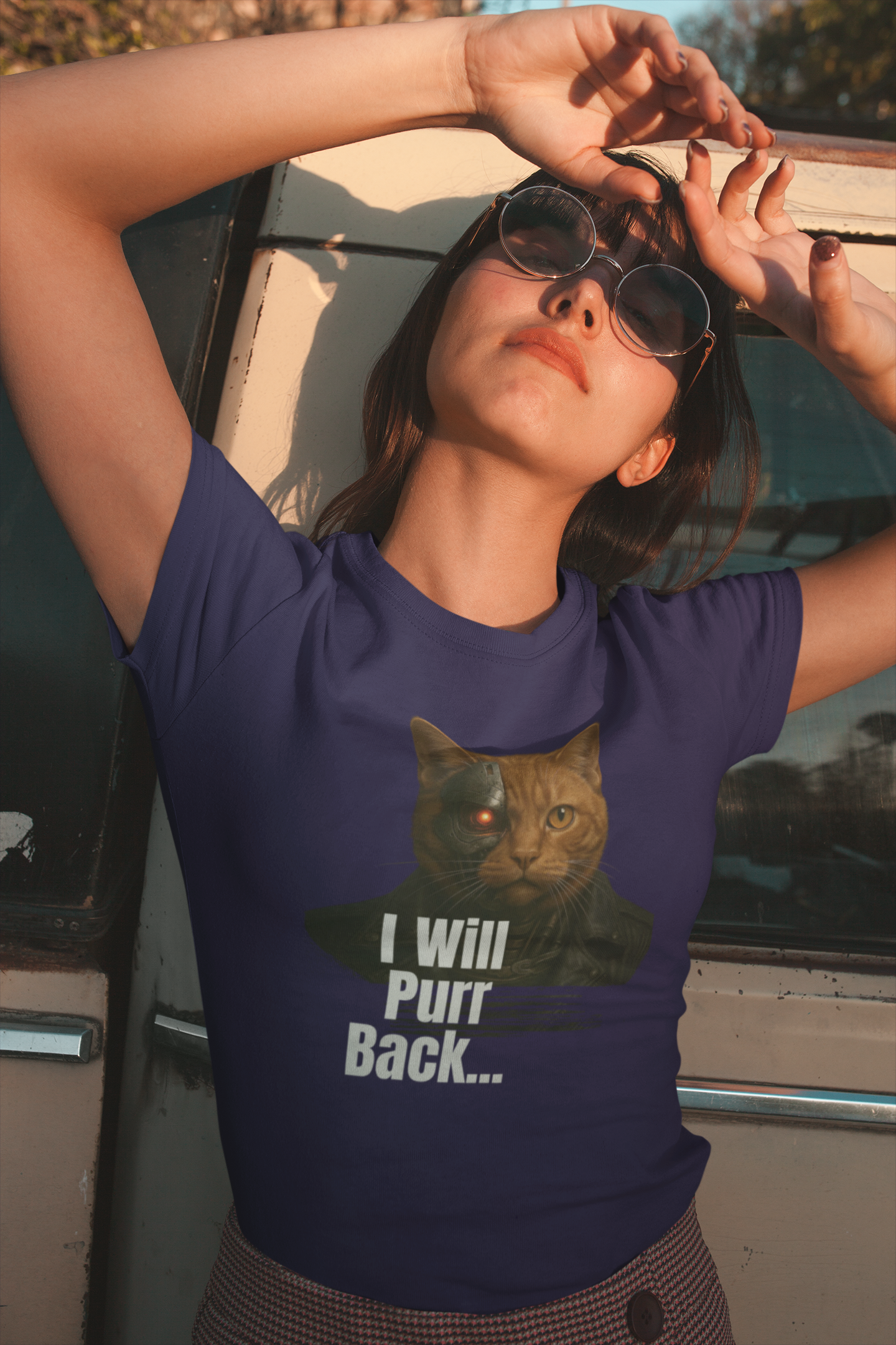 I Will Purr Back Short Sleeve T-shirt