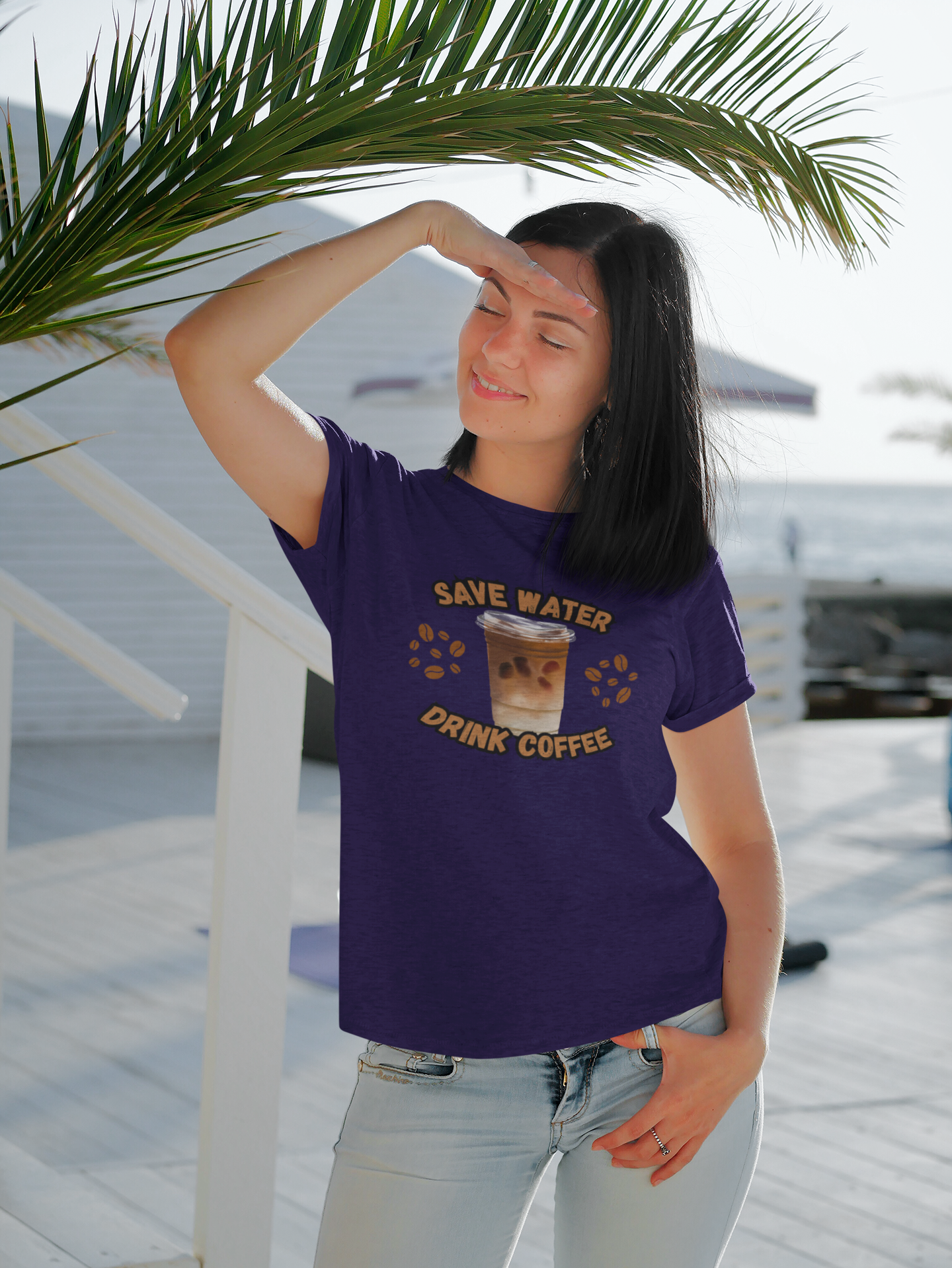 Save Water Drink Coffee Short Sleeve T-shirt