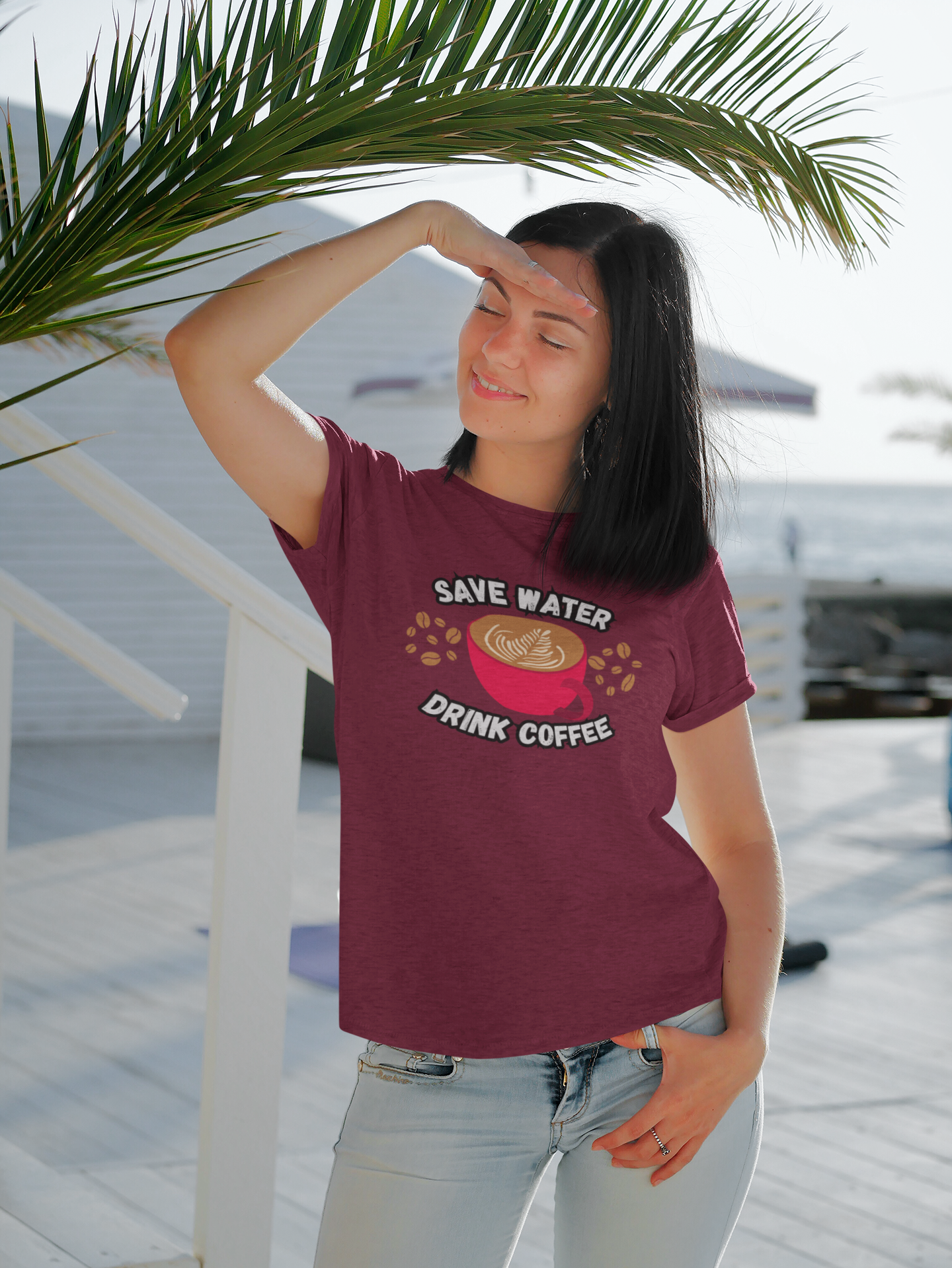 Save Water Drink Coffee Short Sleeve T-shirt