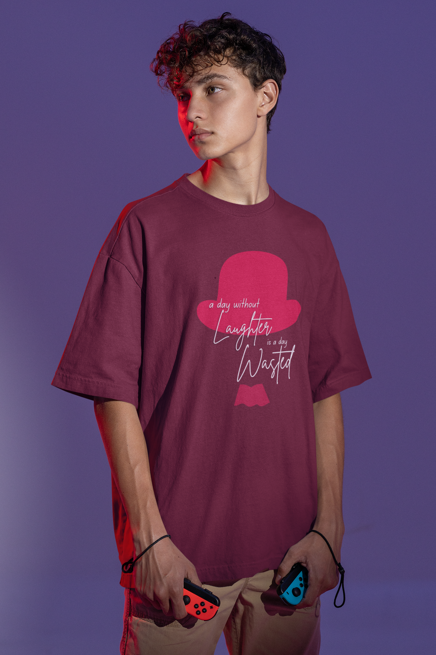 A day without laughter Oversize T-shirt