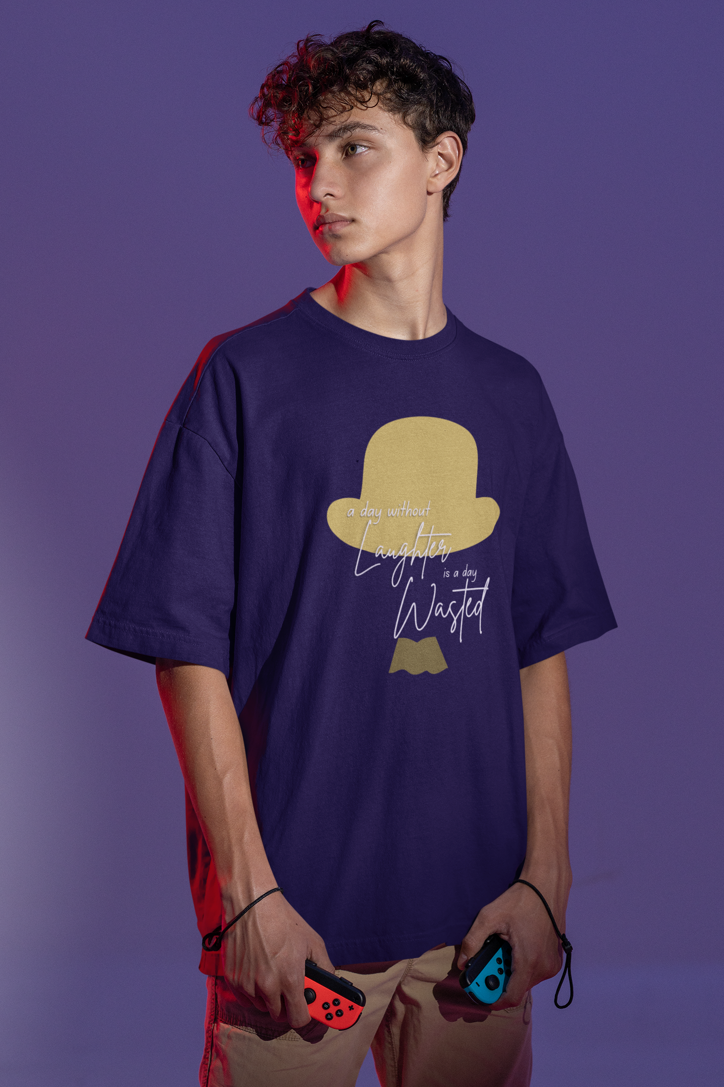 A day without laughter Oversize T-shirt