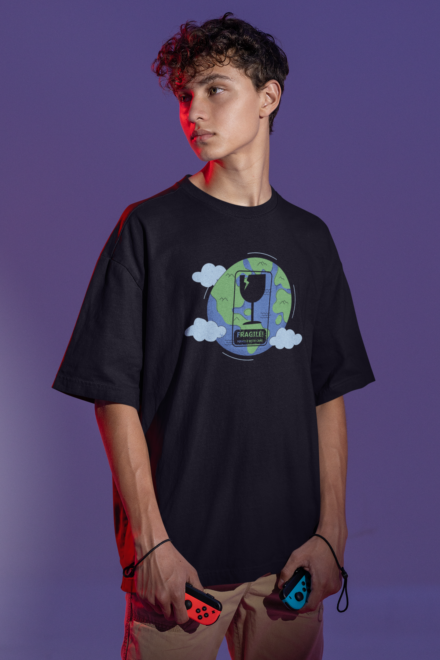 Earth, Handle With Care Oversize T-shirt