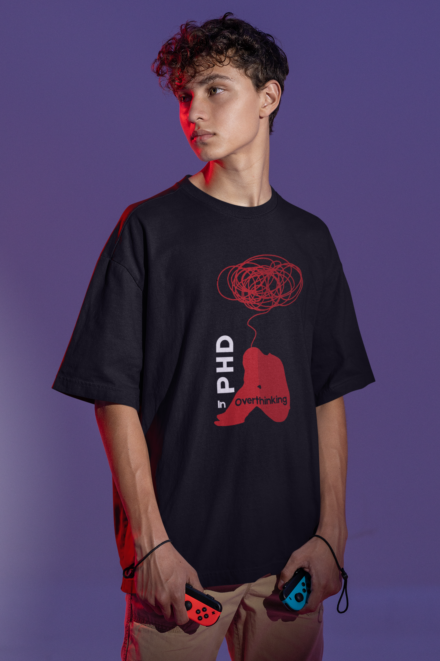 PHD in Overthinking Oversize T-shirt