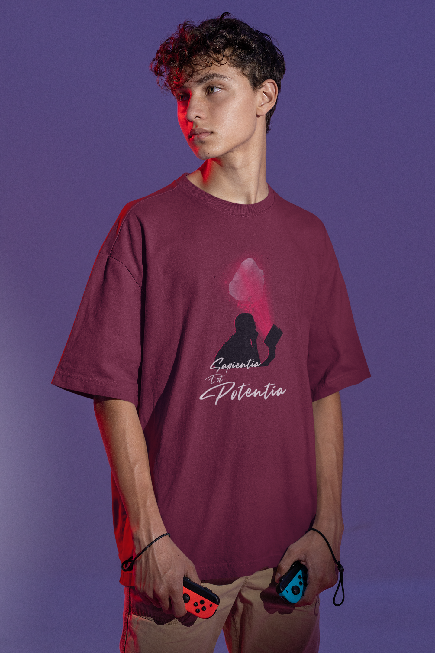 Sapientia Est Potentia Oversize T-shirt