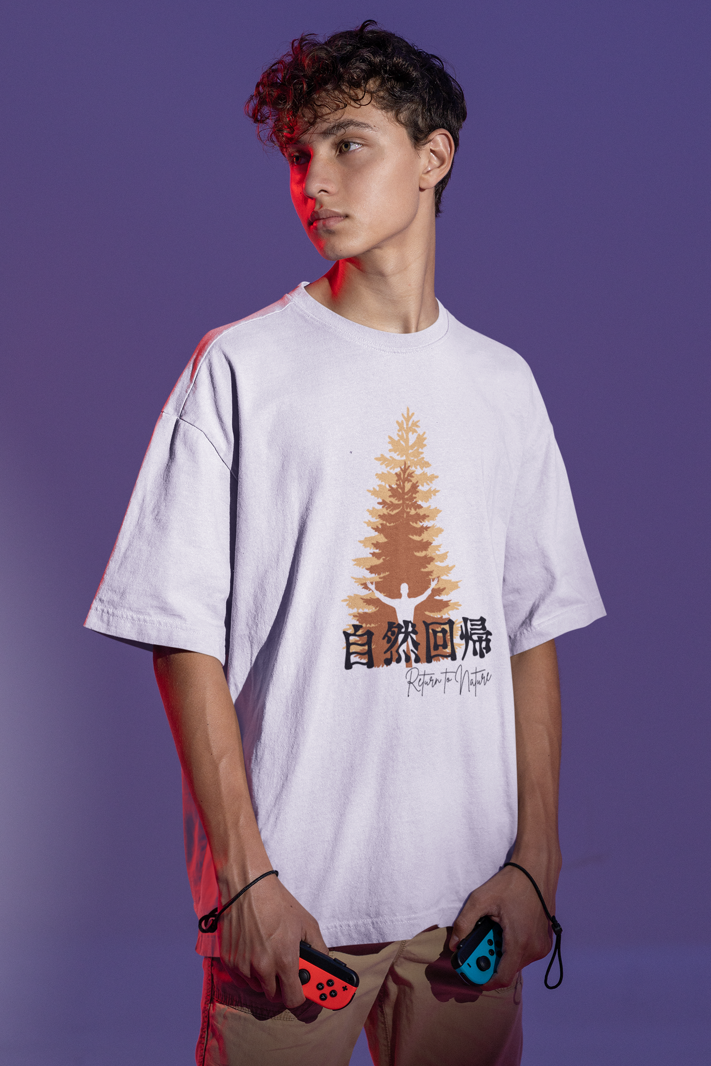 自然回帰 Return to Nature Oversize T-shirt