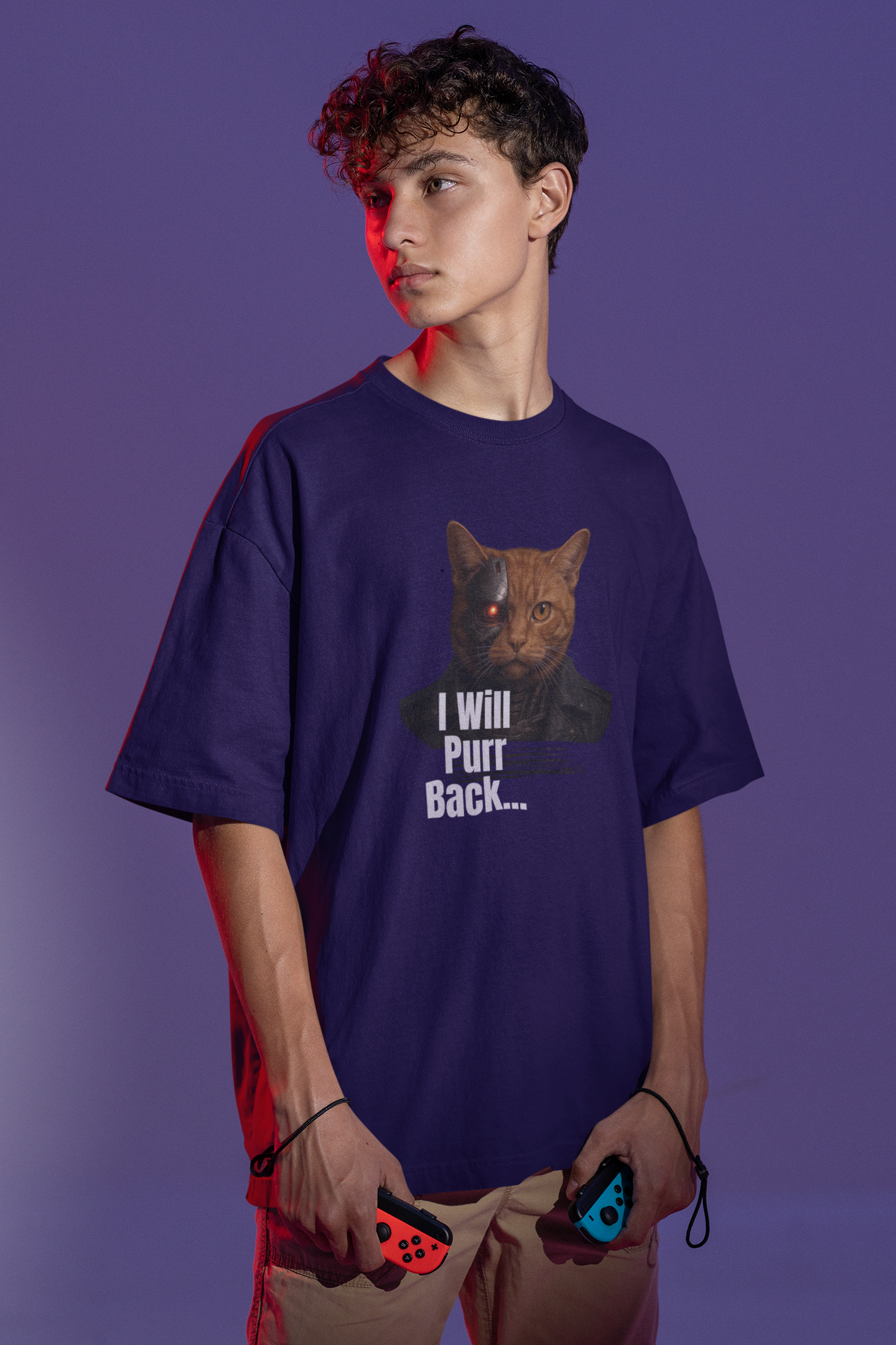 I Will Purr Back Oversize T-shirt