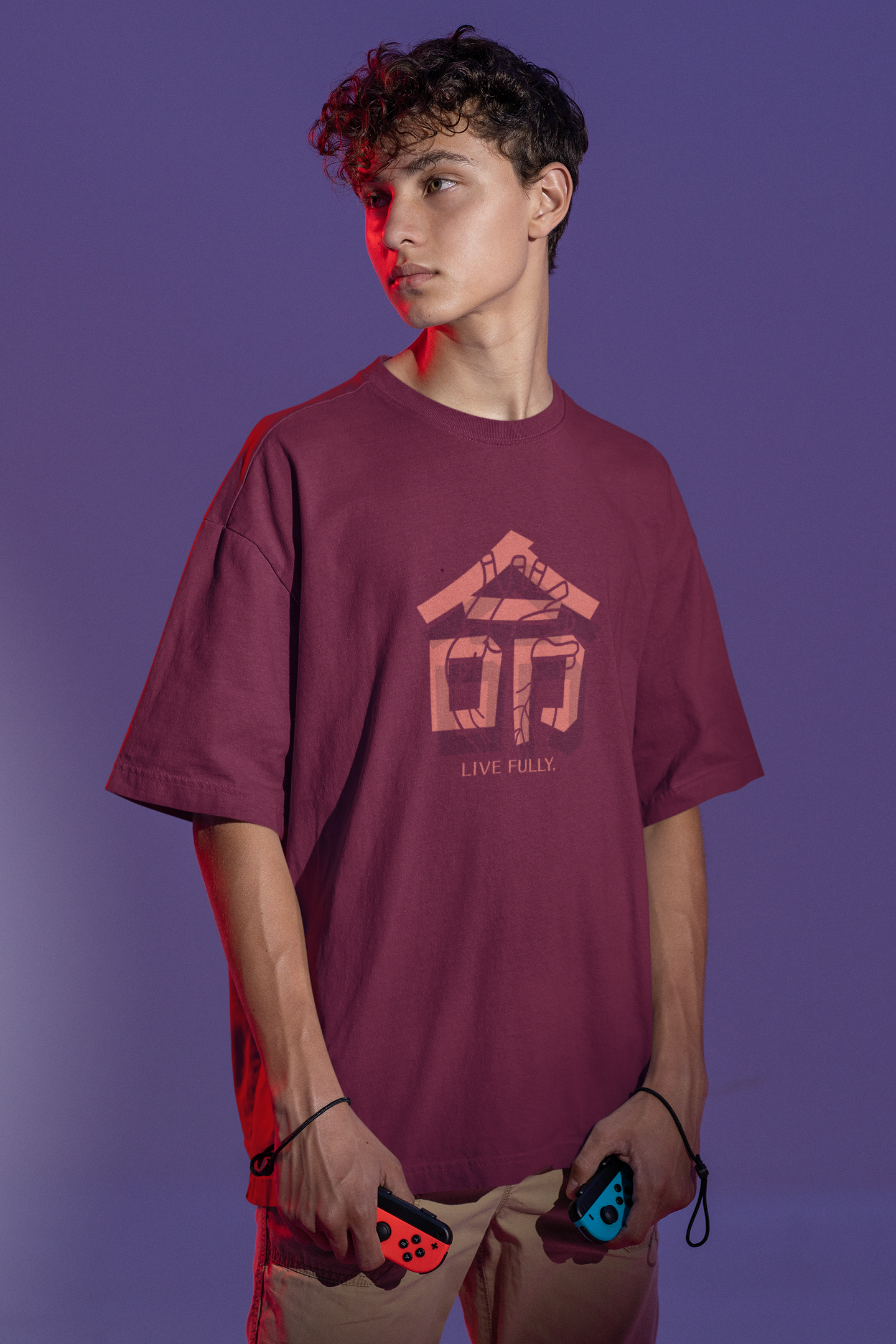 Live Fully Oversize T-shirt