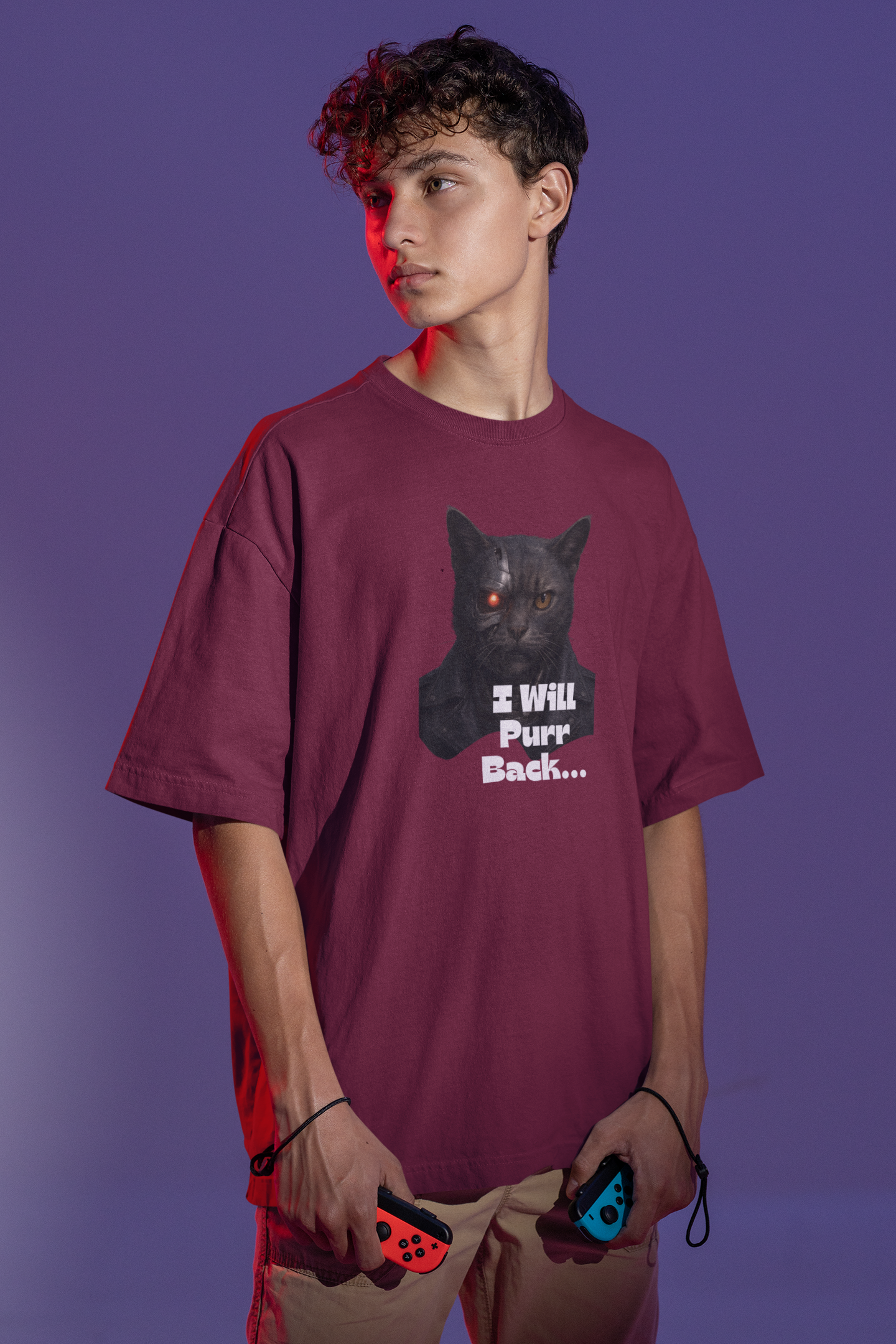 I Will Purr Back Oversize T-shirt