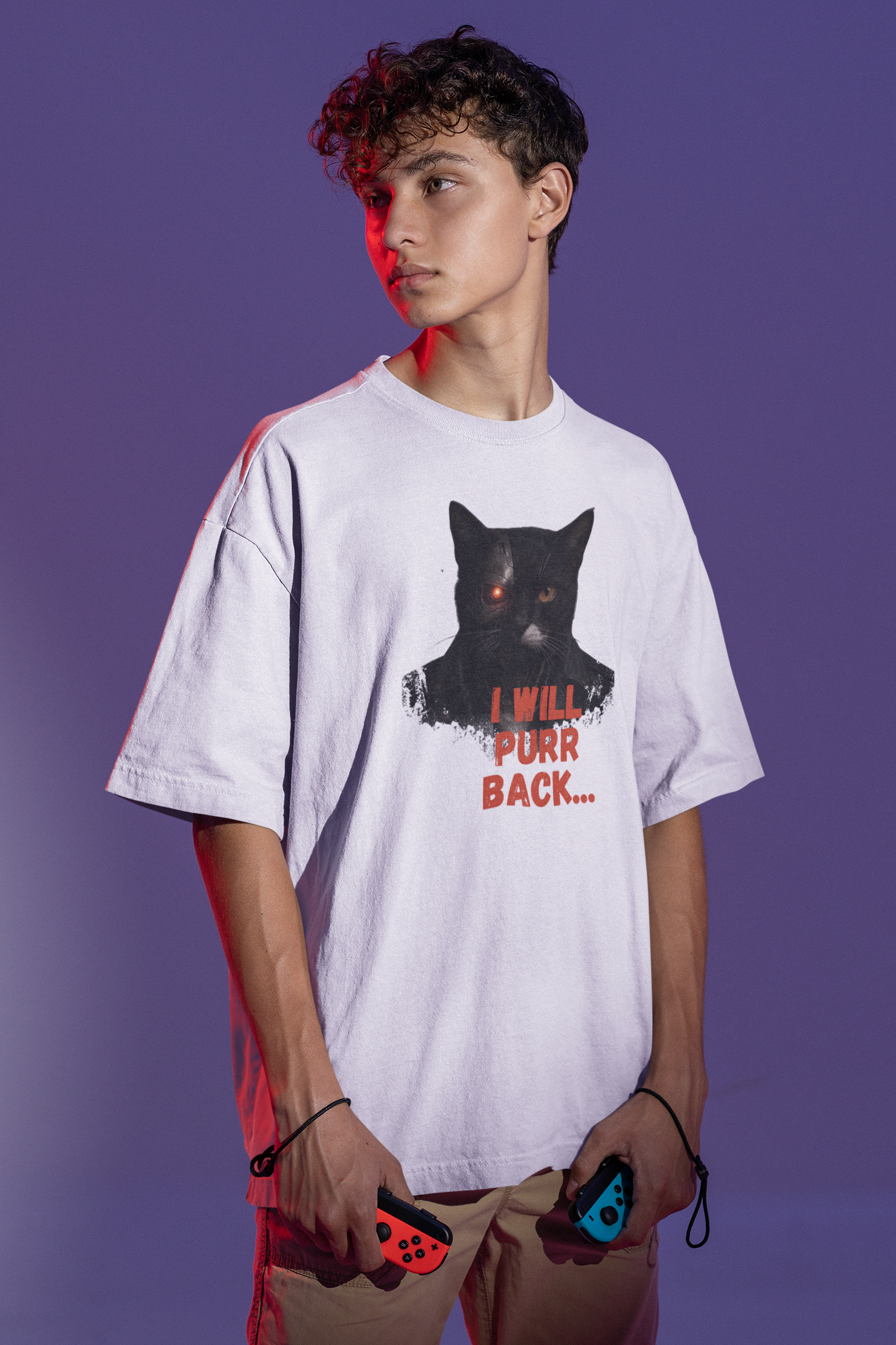 I Will Purr Back Oversize T-shirt