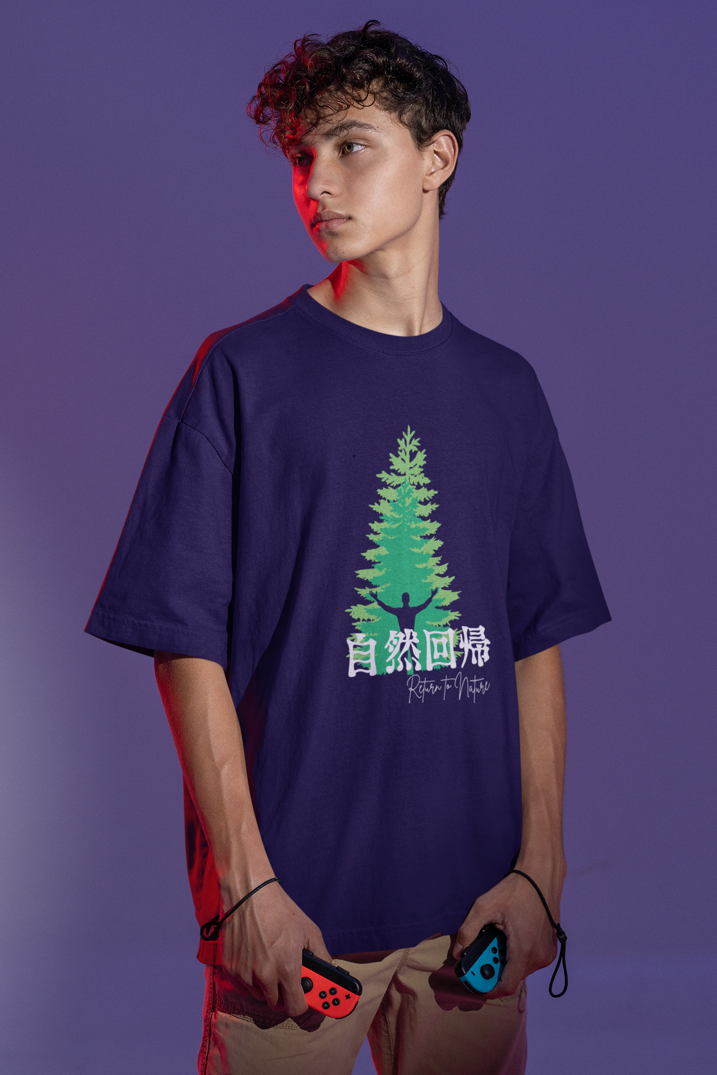 自然回帰 Return to Nature Oversize T-shirt