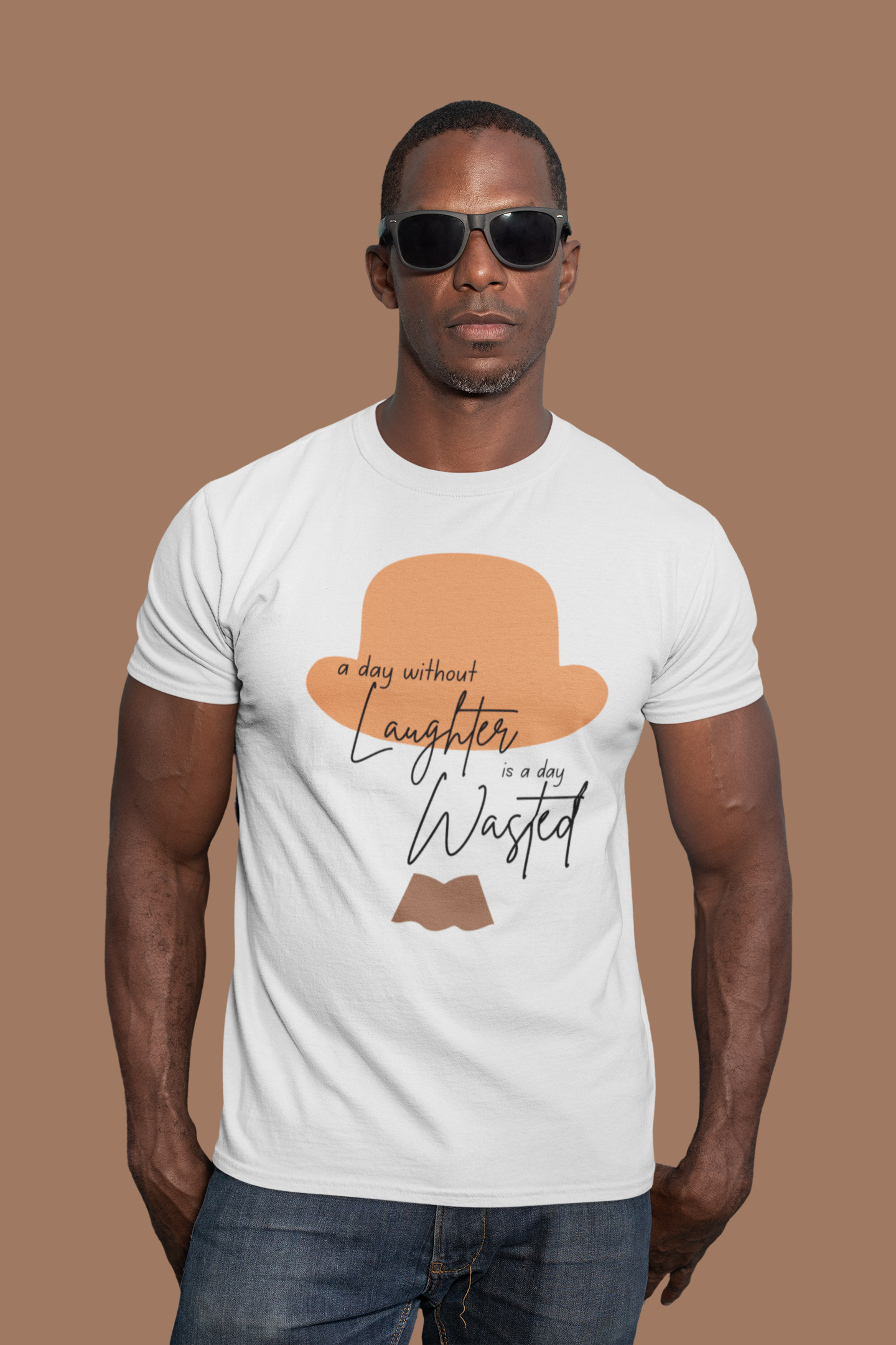 A day without laughter Slim Fit T-shirt