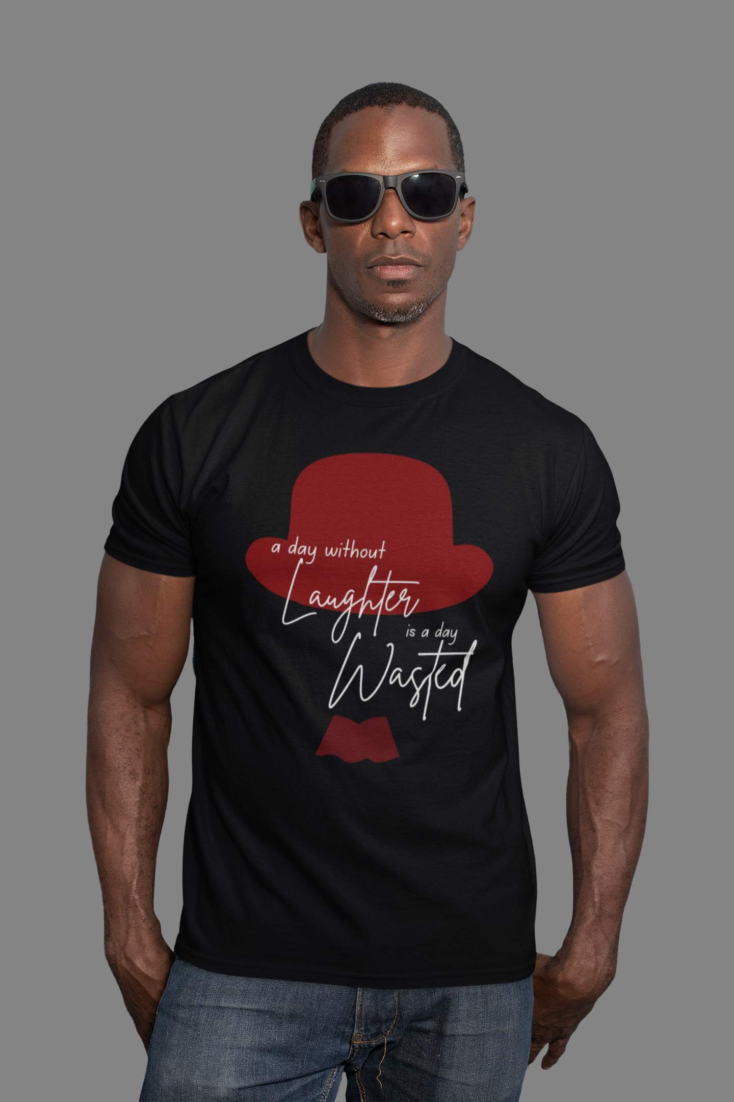 A day without laughter Slim Fit T-shirt