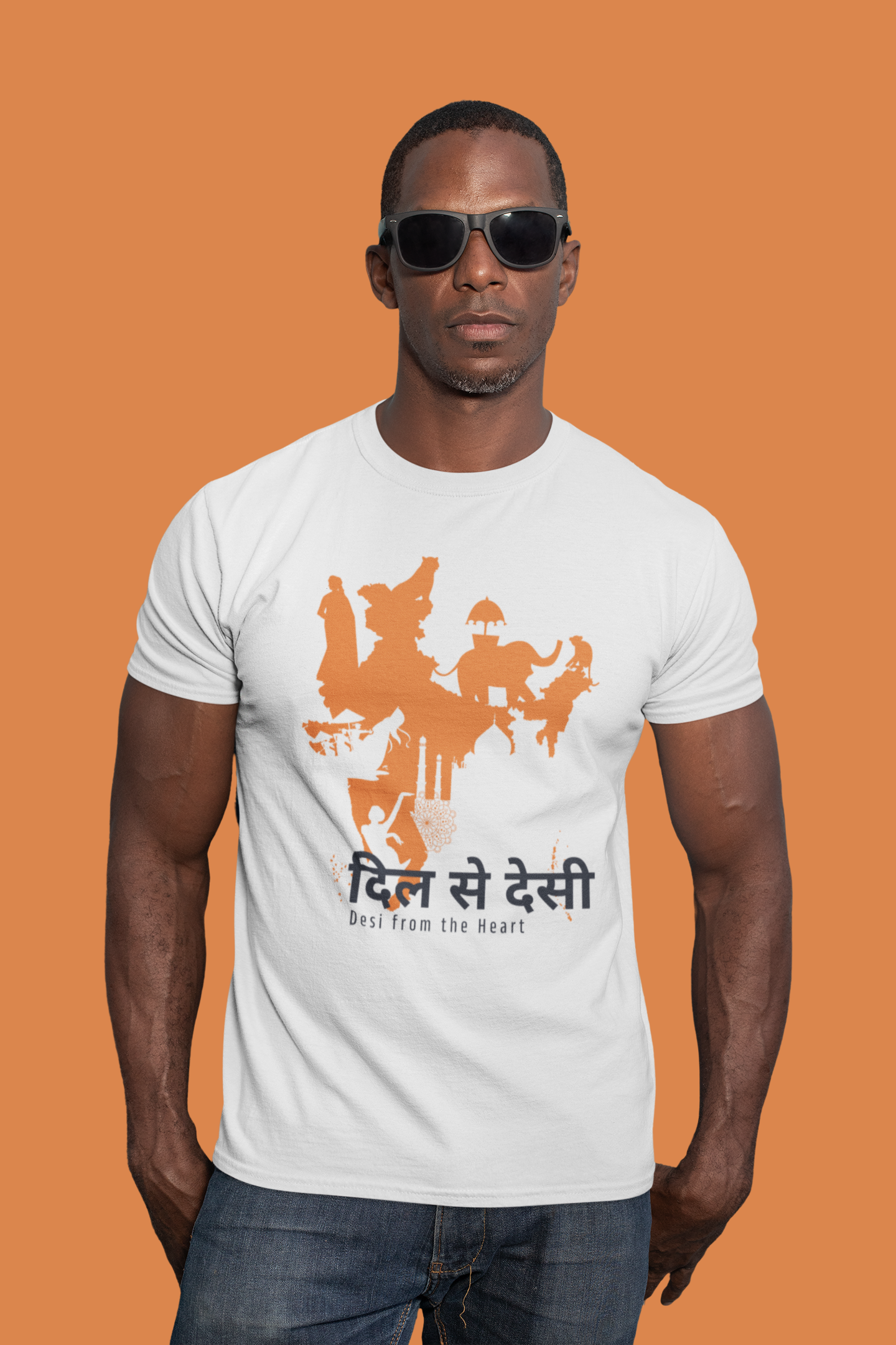 Desi from the Heart Slim Fit T-shirt
