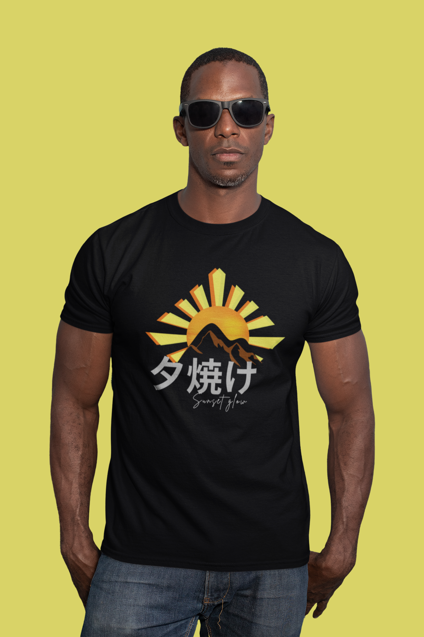 夕焼け Sunset Glow Slim Fit T-shirt