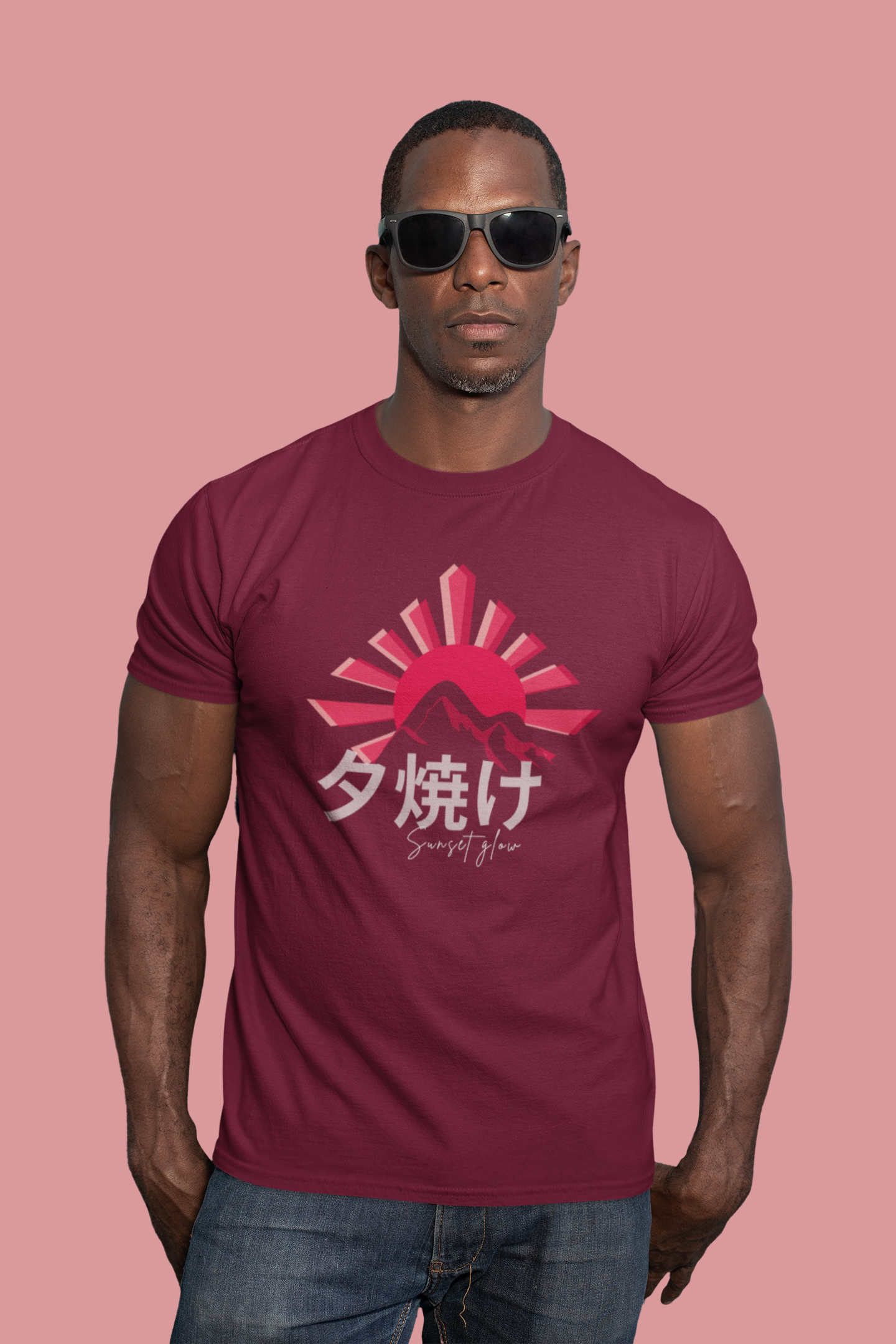 夕焼け Sunset Glow Slim Fit T-shirt