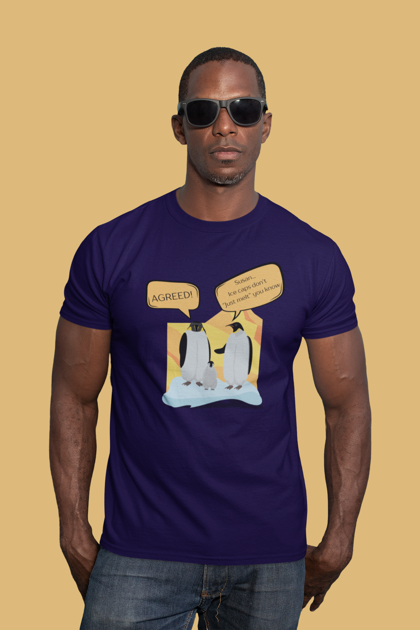 Ice Caps Don't Just Melt Slim Fit T-shirt