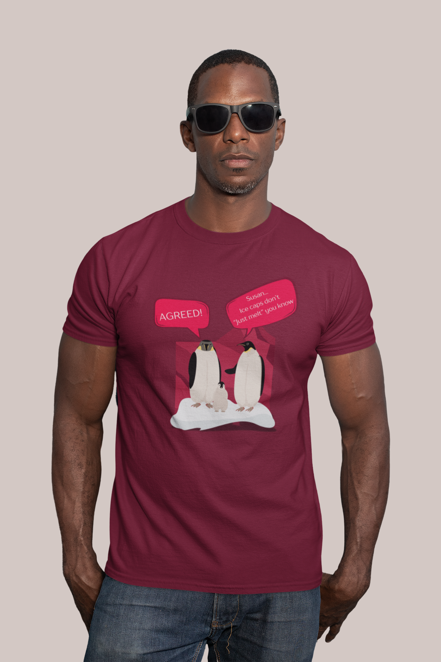 Ice Caps Don't Just Melt Slim Fit T-shirt