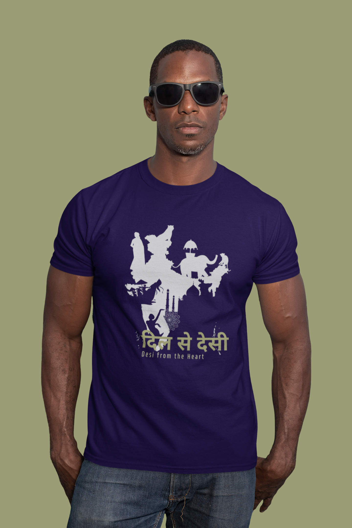 Desi from the Heart Slim Fit T-shirt
