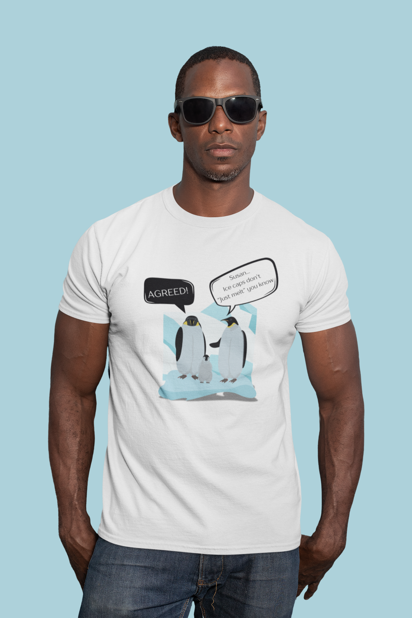 Ice Caps Don't Just Melt Slim Fit T-shirt
