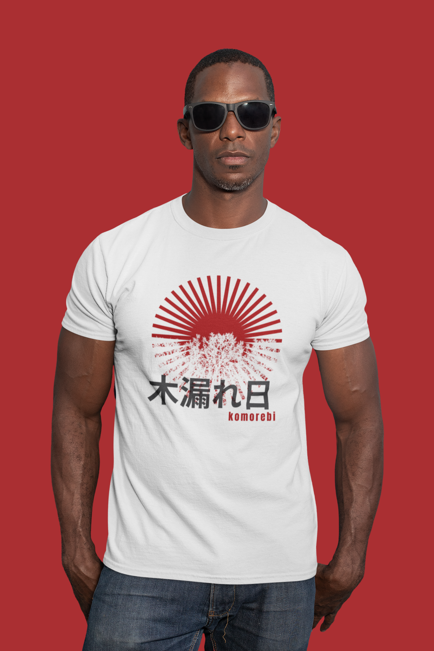 木漏れ日 Sunlight Filtering through Trees Slim Fit T-shirt