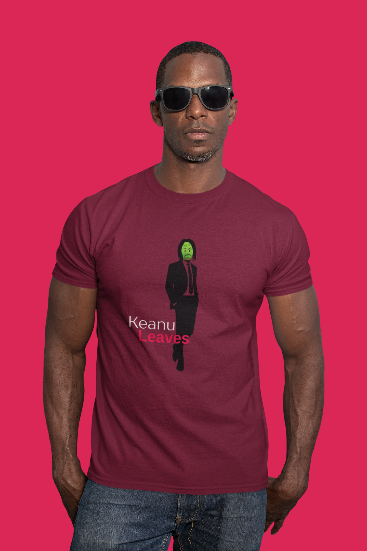 Keanu Leaves Slim Fit T-shirt