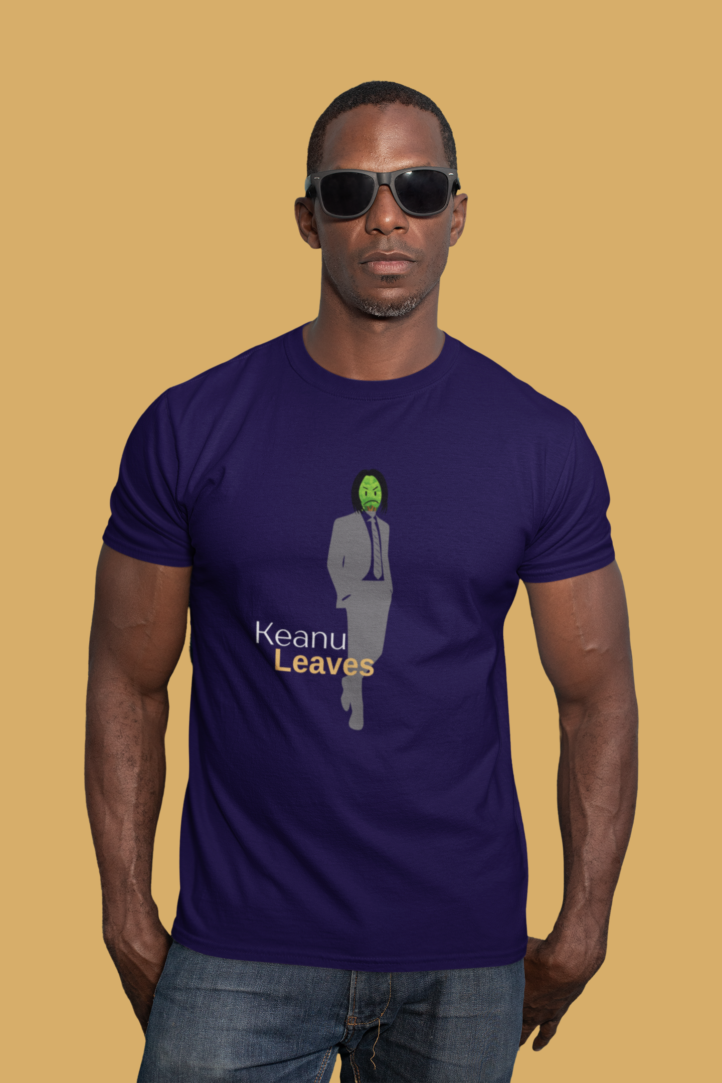 Keanu Leaves Slim Fit T-shirt