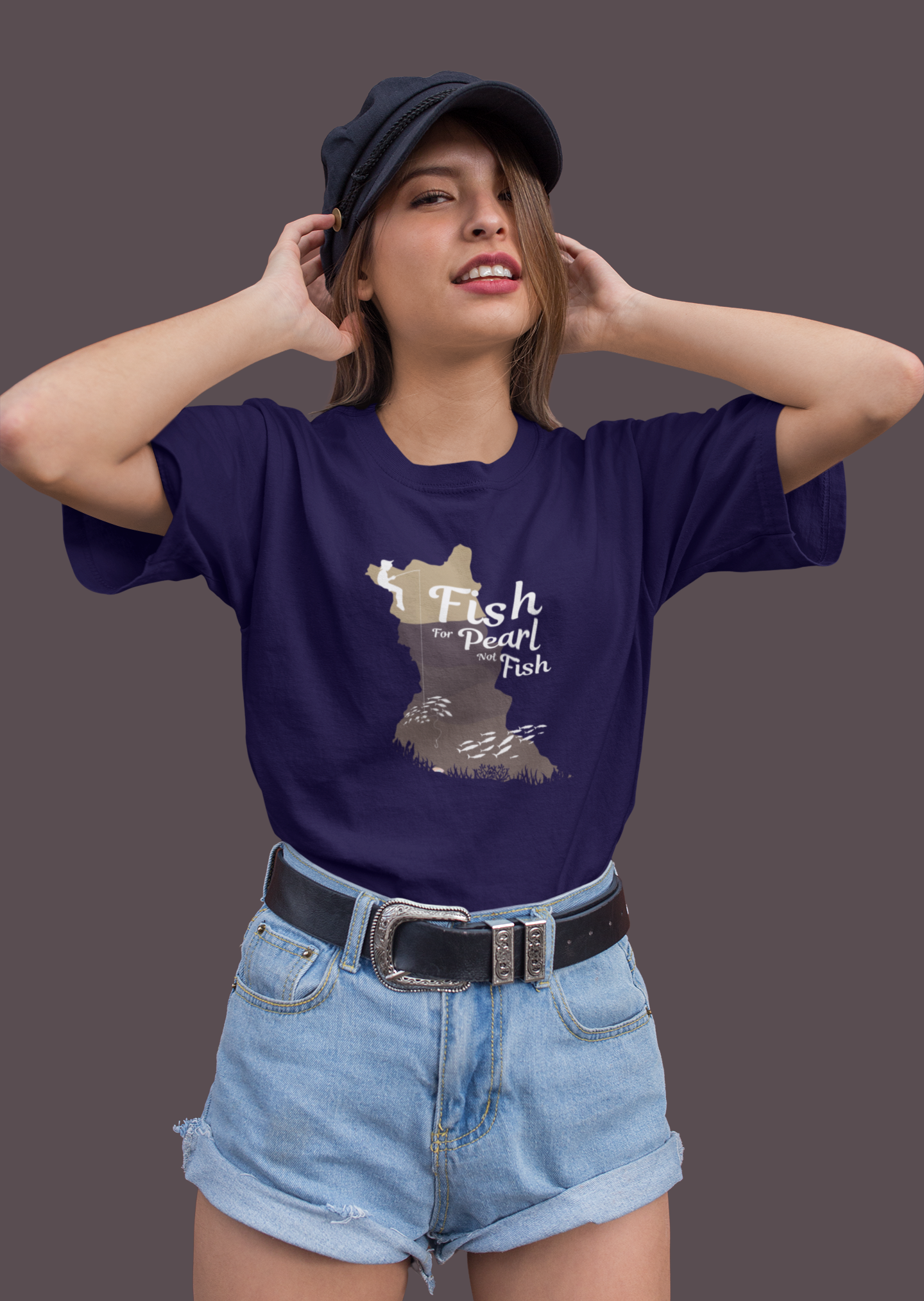 Fish for Peals not Fish Oversize T-shirt